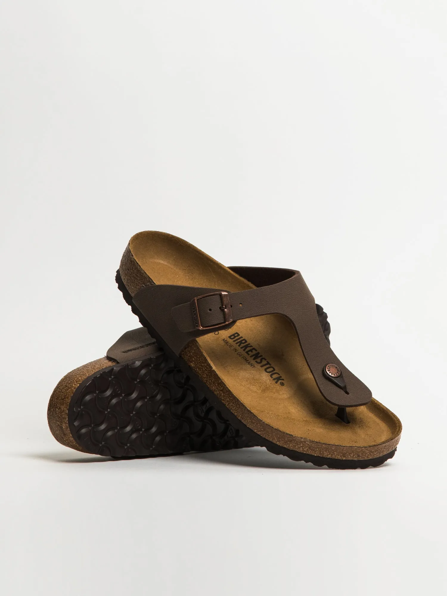 MENS BIRKENSTOCK GIZEH REG BIRKIBUC SANDALS - MOCHA sold by Blackwell product image thumbnail 2