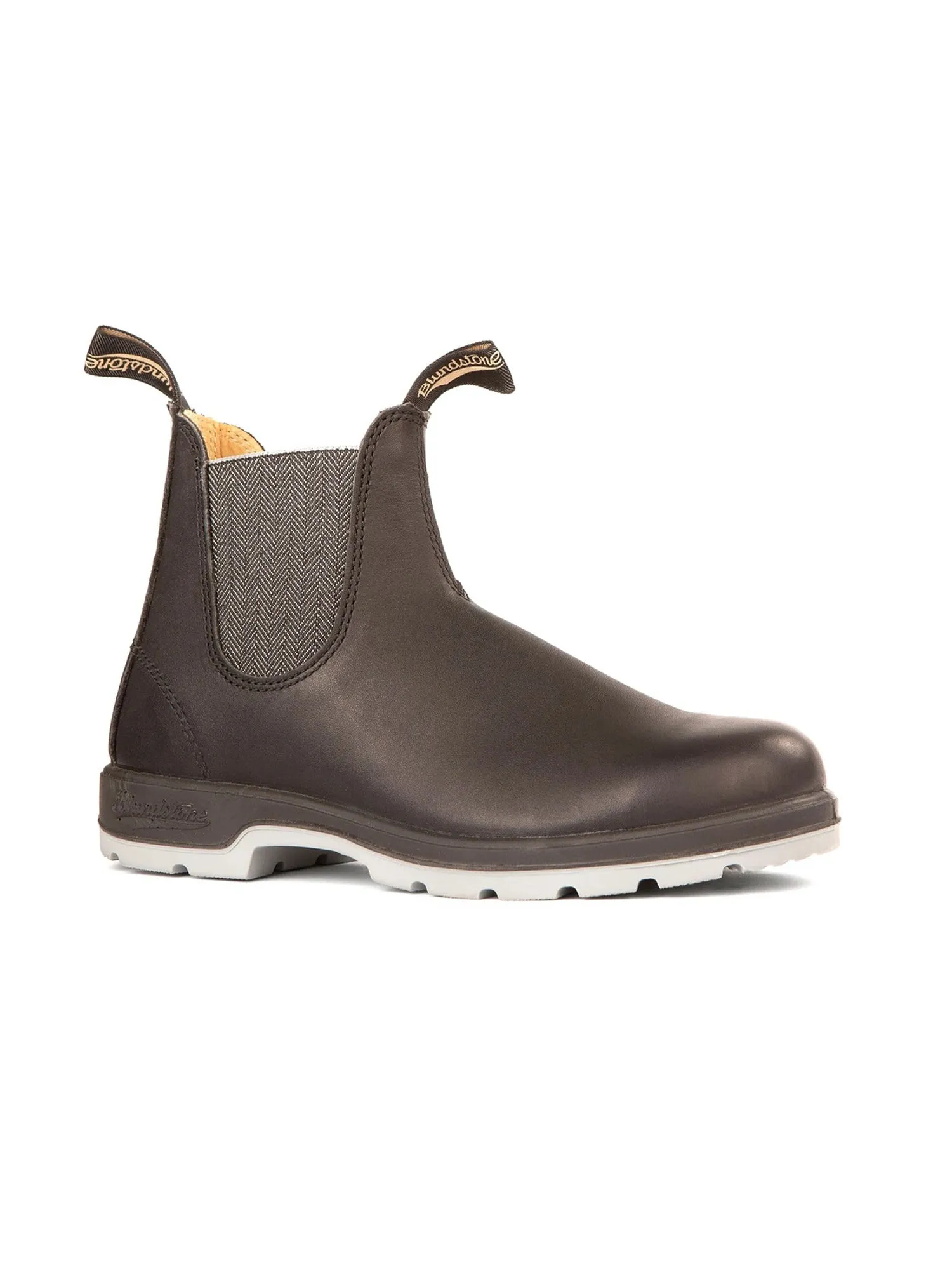 WOMENS BLUNDSTONE LTHR LINED - BLACK W/GREY SOLE sold by Blackwell