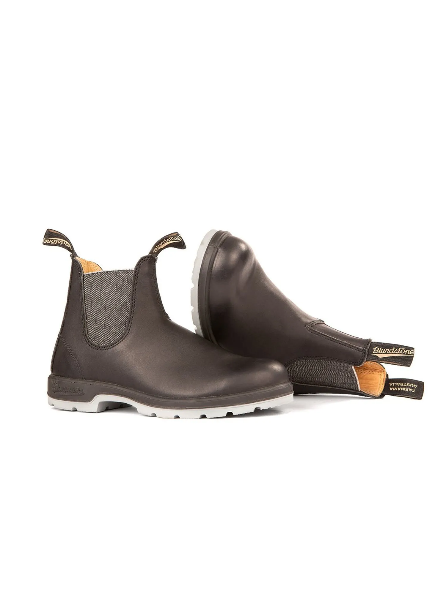 WOMENS BLUNDSTONE LTHR LINED - BLACK W/GREY SOLE sold by Blackwell product image thumbnail 2