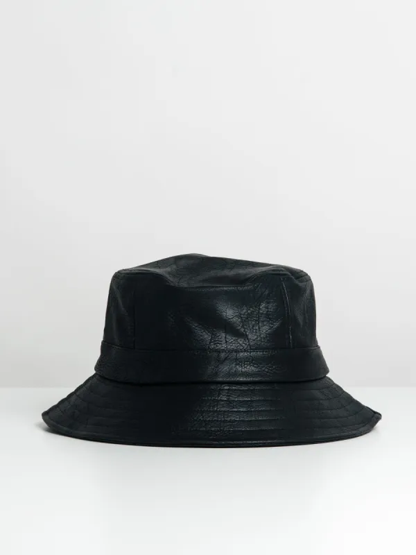 KOLBY LEATHER BUCKET HAT - CLEARANCE sold by Blackwell