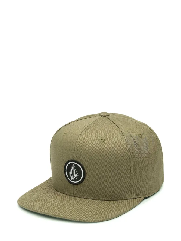 VOLCOM QUARTER TWILL SNAPBACK HAT - TARMAC BROWN sold by Blackwell