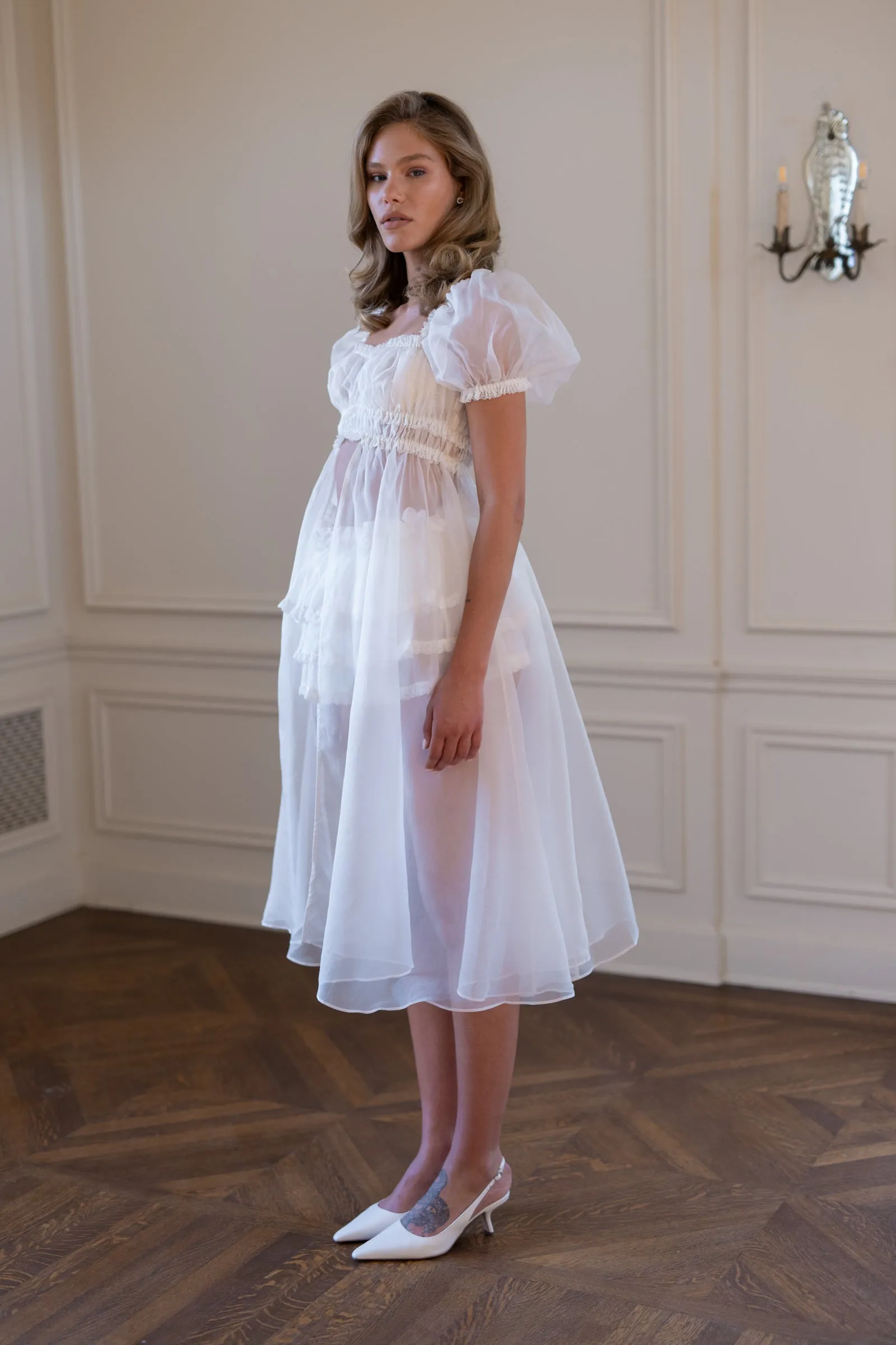 The Ivory Boudoir Dress sold by Selkie product image thumbnail 5