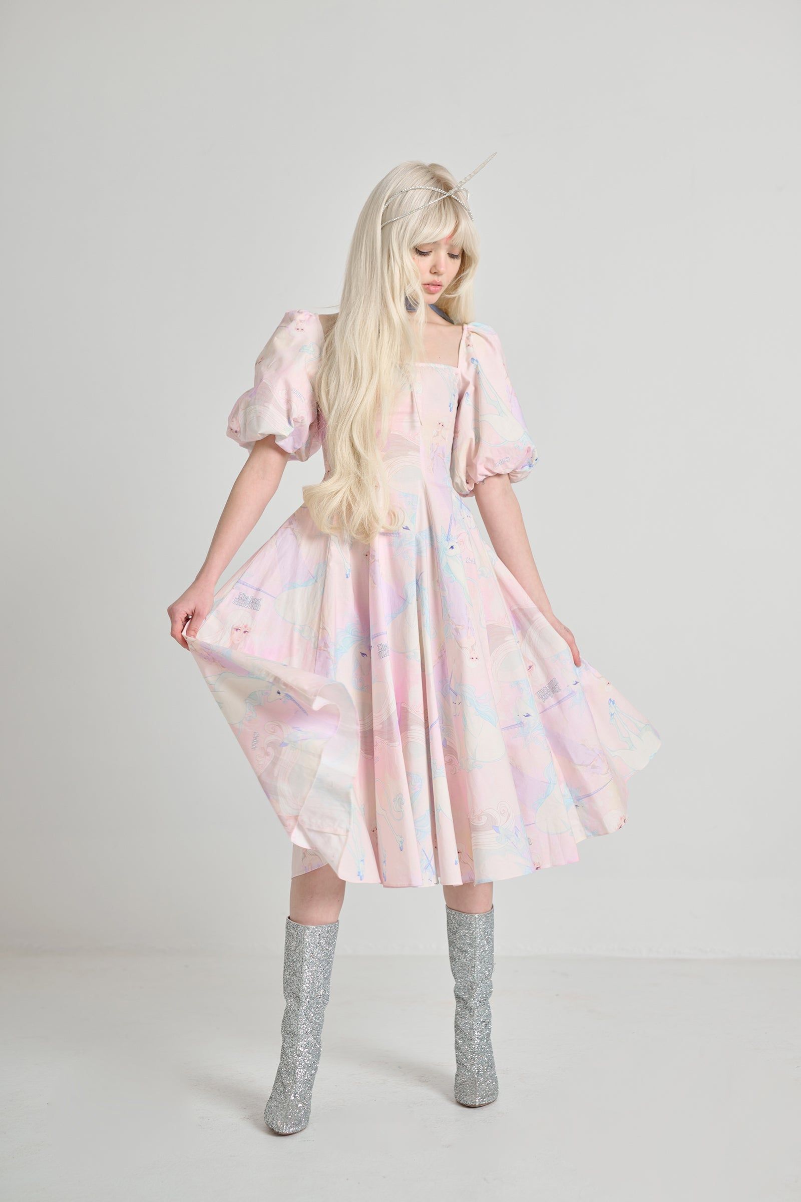 The Last Unicorn Pastels Day Dress sold by Selkie
