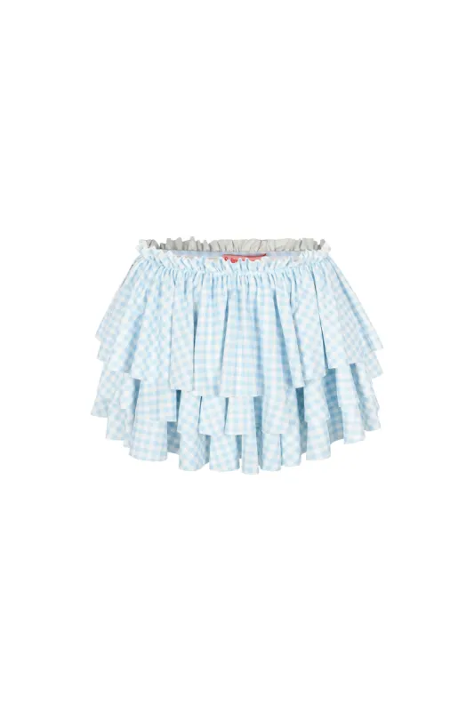 The Blue Gingham Dauphine Knickers sold by Selkie