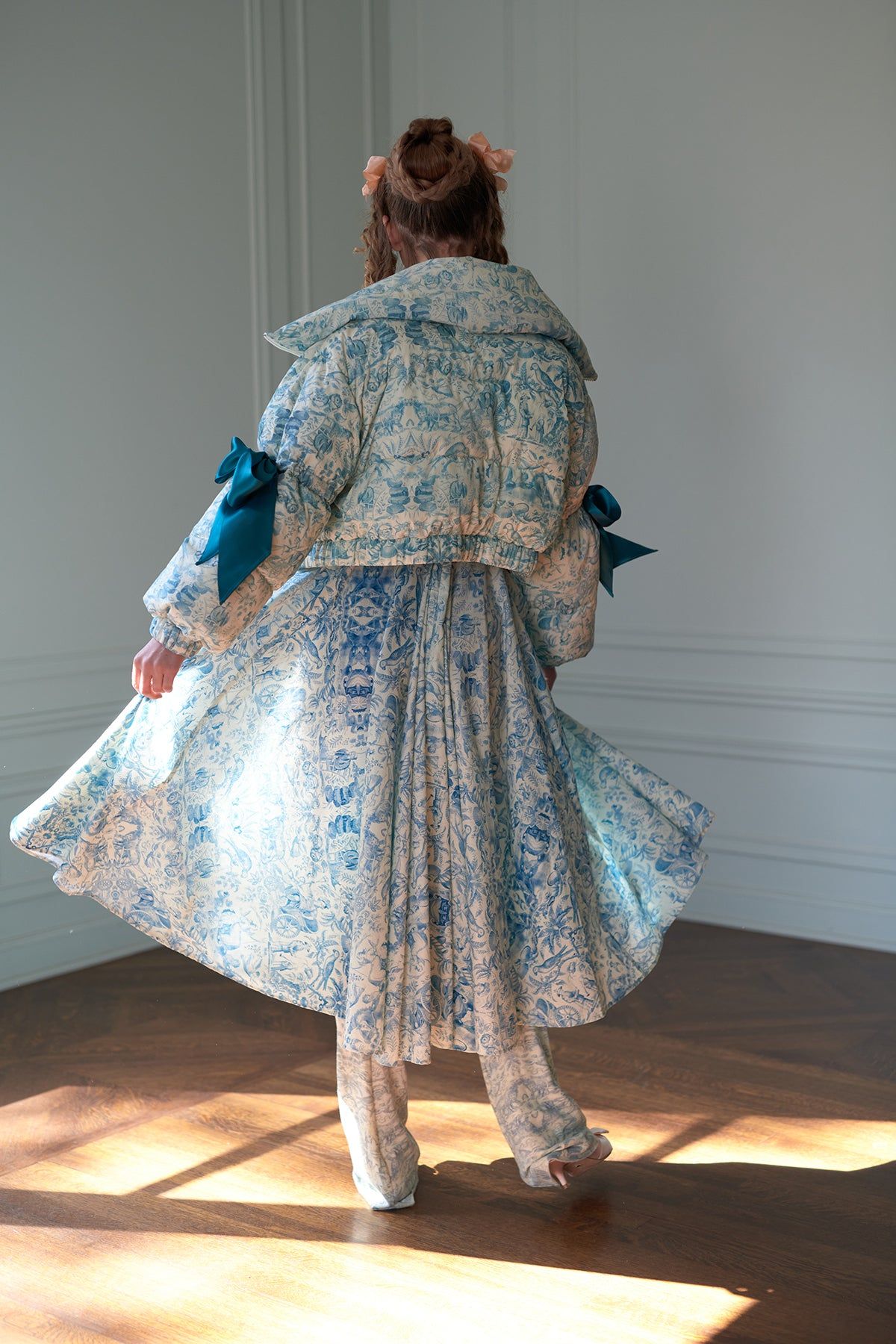 The Porcelain Garden Party Dress sold by Selkie product image thumbnail 9