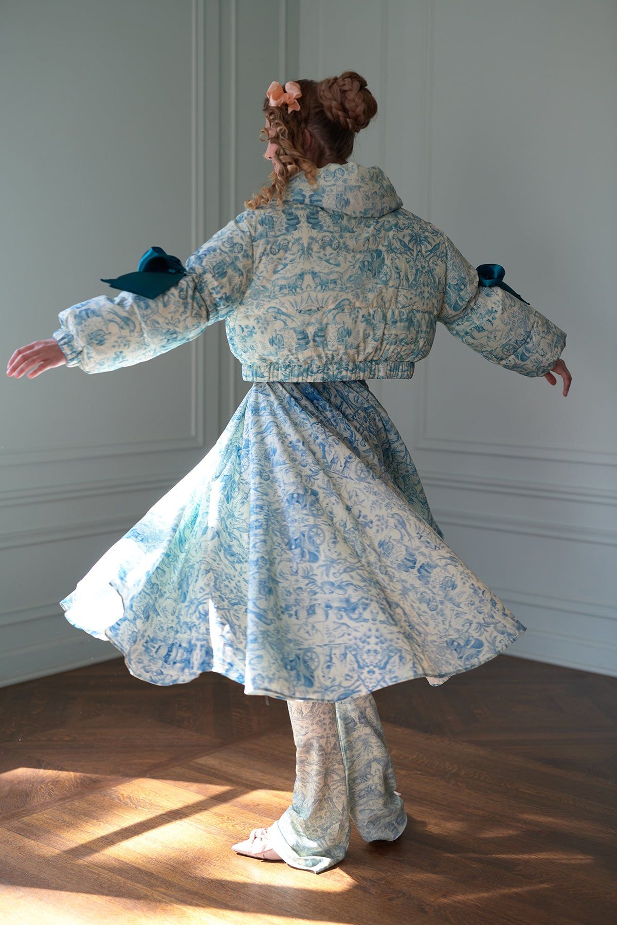 The Porcelain Garden Party Dress sold by Selkie product image thumbnail 10