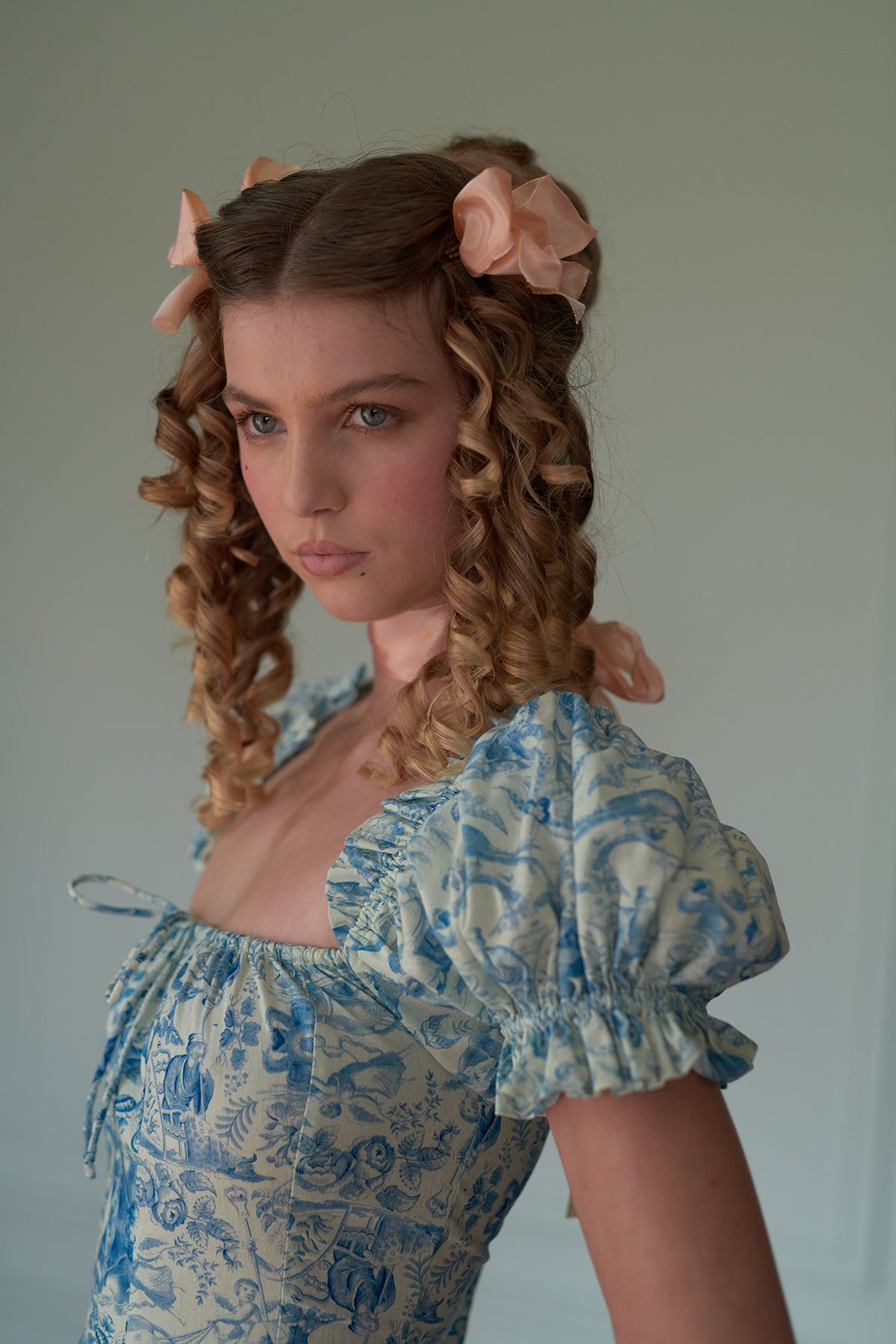 The Porcelain Garden Party Dress sold by Selkie product image thumbnail 4