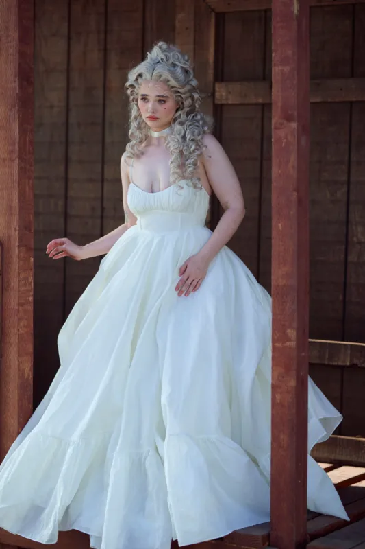 The Ivory Organdy Destination Gown sold by Selkie