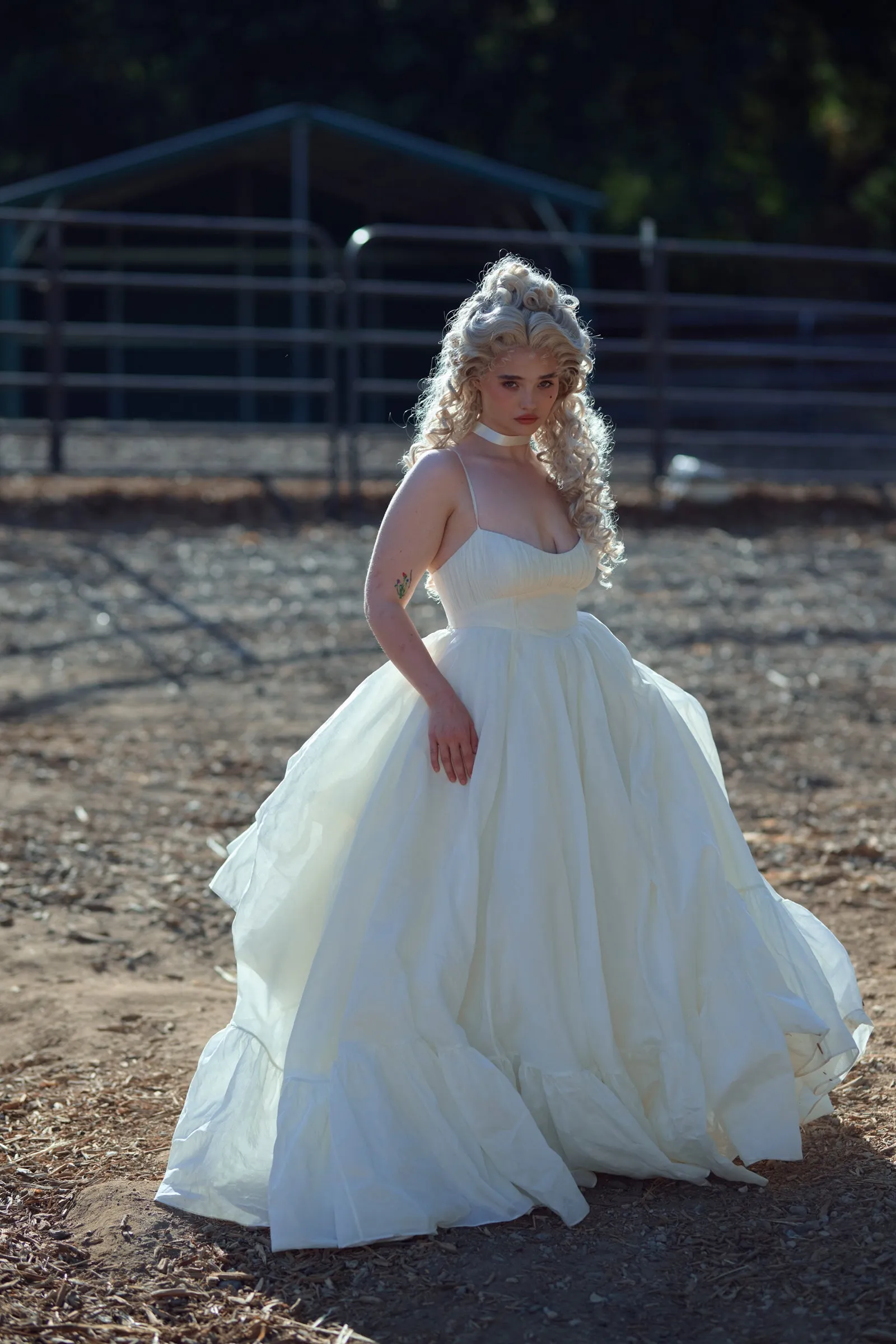 The Ivory Organdy Destination Gown sold by Selkie product image thumbnail 5