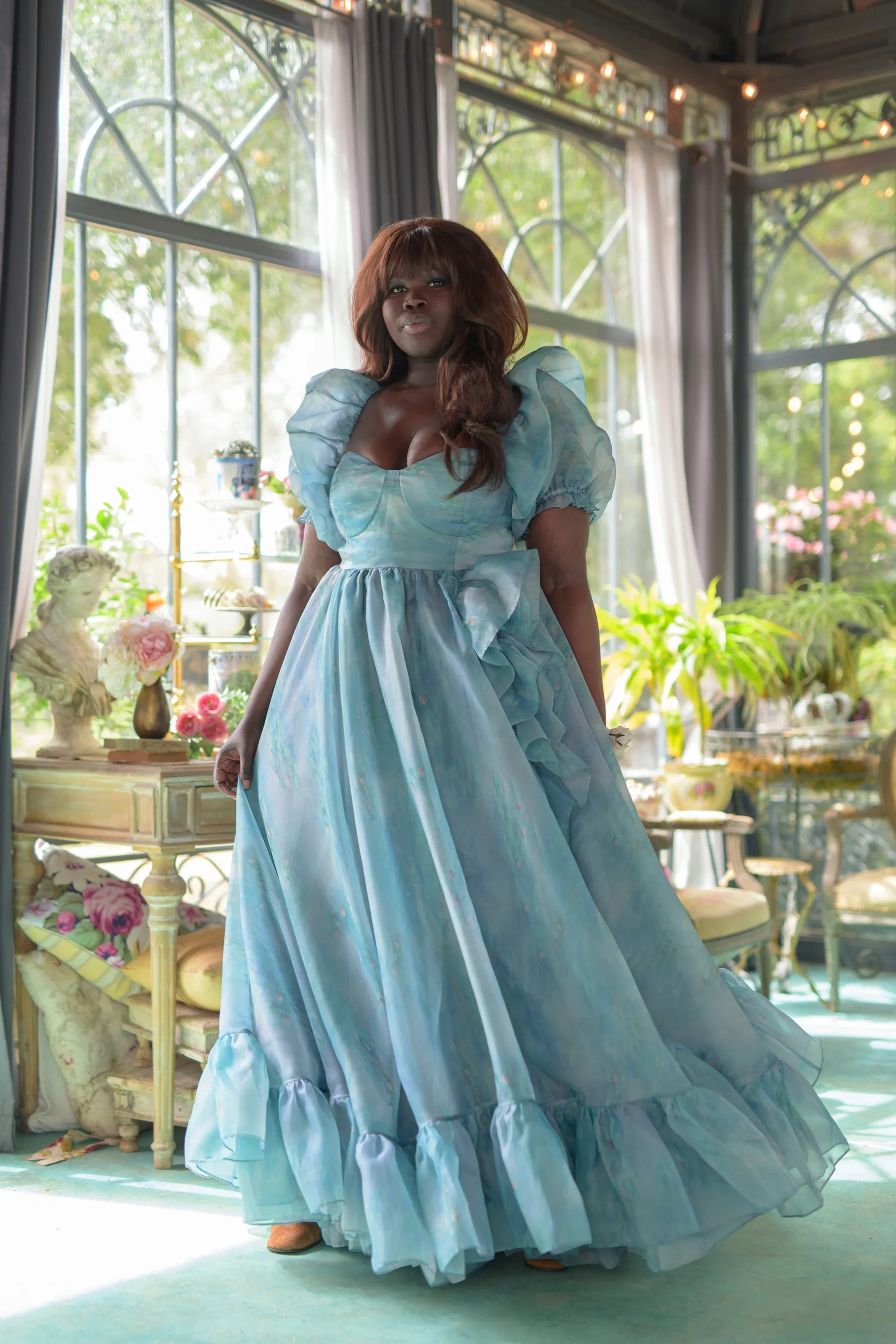 The Water Lilies Rose Bloom Gown sold by Selkie product image thumbnail 4