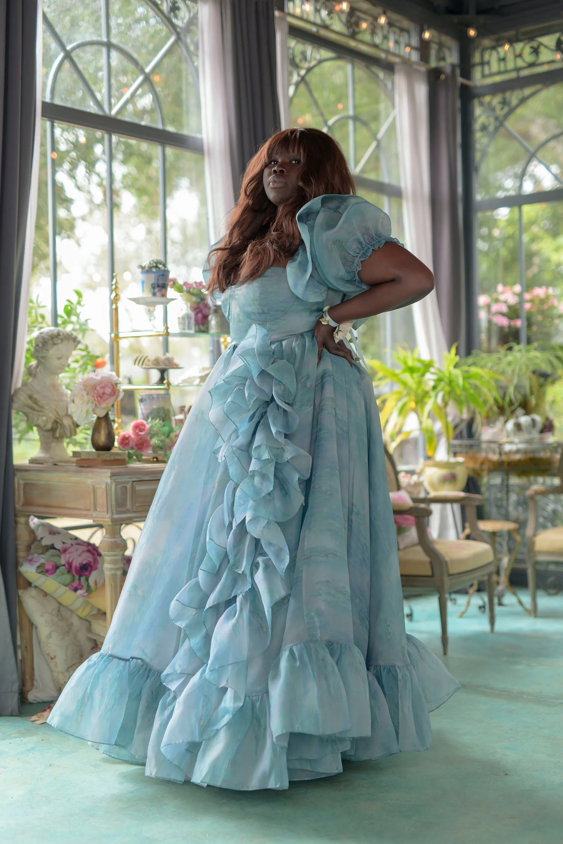 The Water Lilies Rose Bloom Gown sold by Selkie product image thumbnail 5