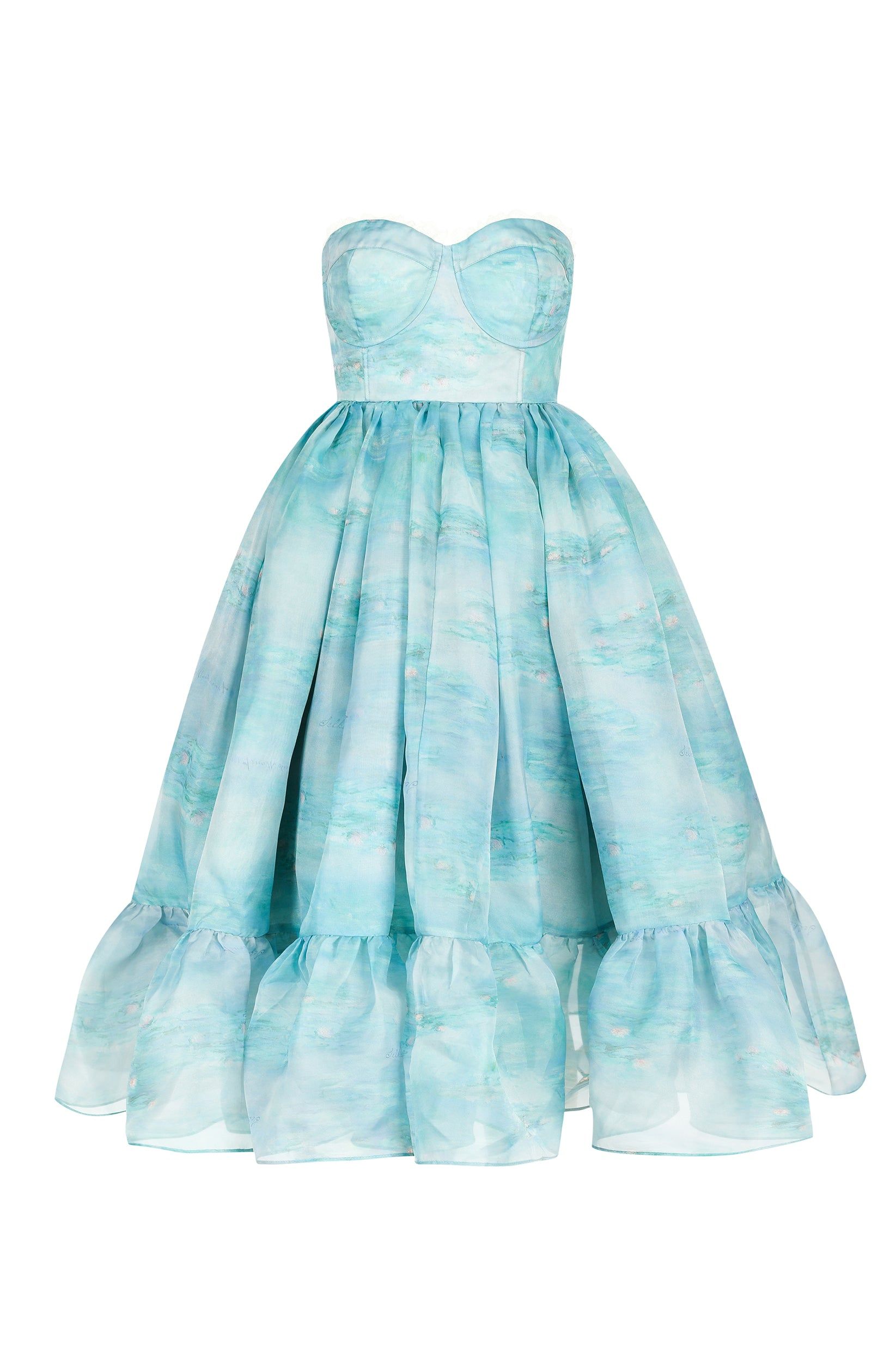 The Water Lilies French Corset Puff Dress | Parallel