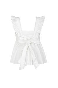 The Ivory Ruffle Apron Top sold by Selkie