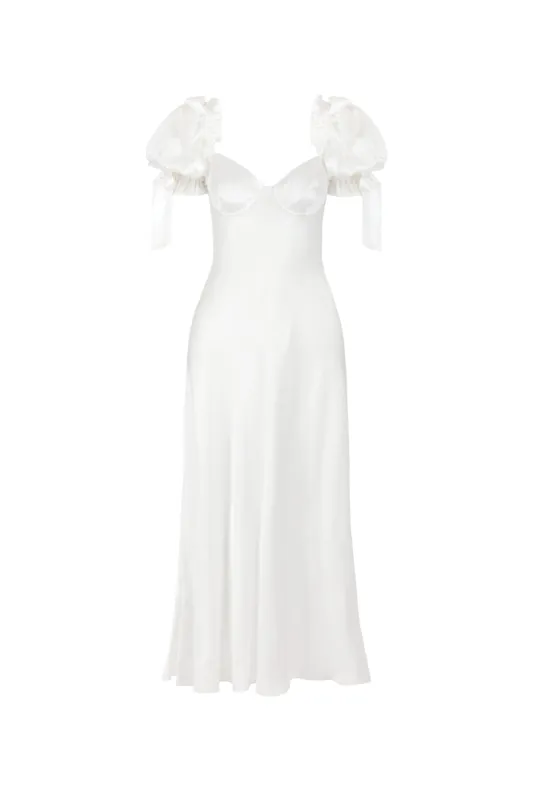 The Ivory Poet Slip Dress sold by Selkie