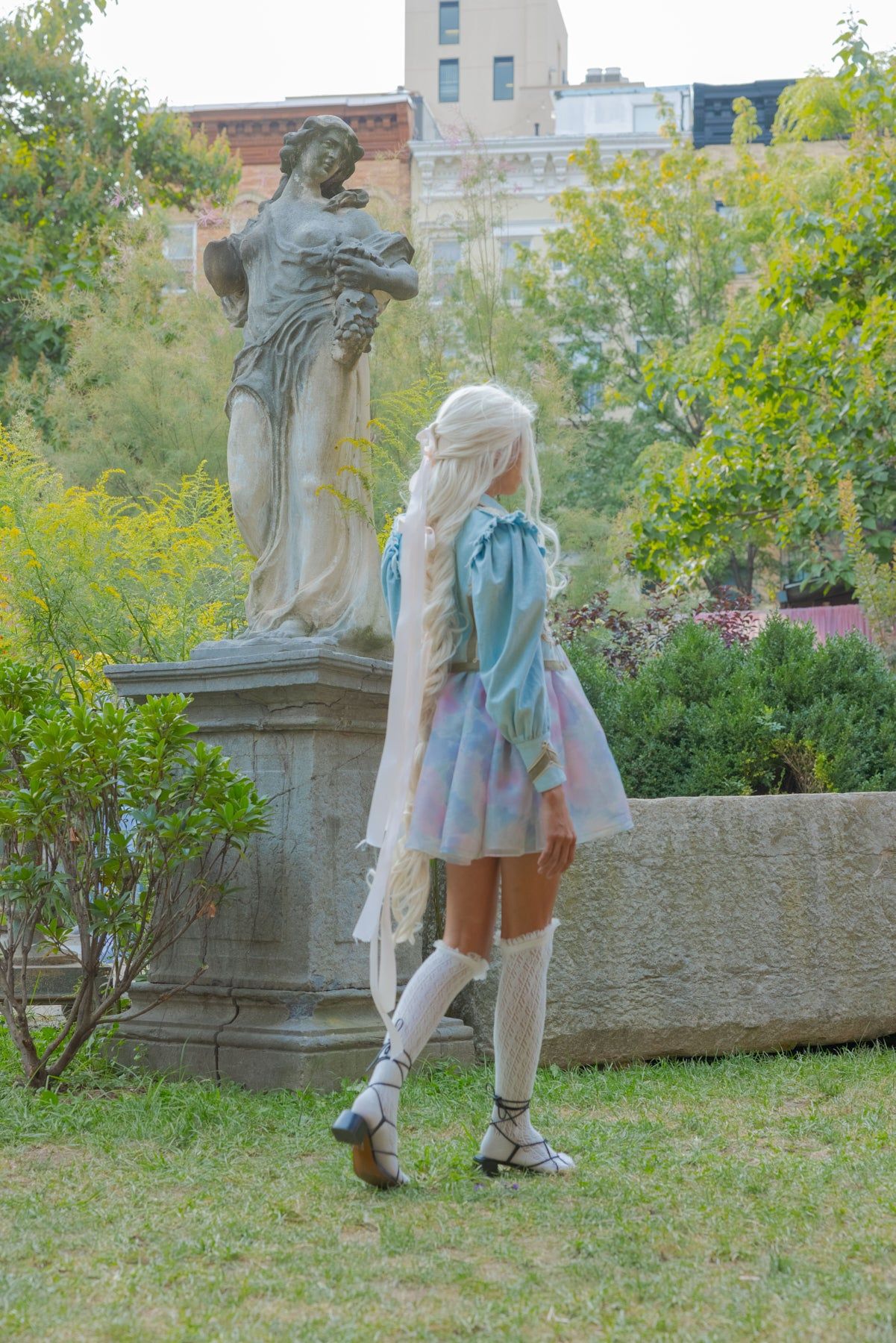 The Watercolor Rosebud Dress sold by Selkie product image thumbnail 5