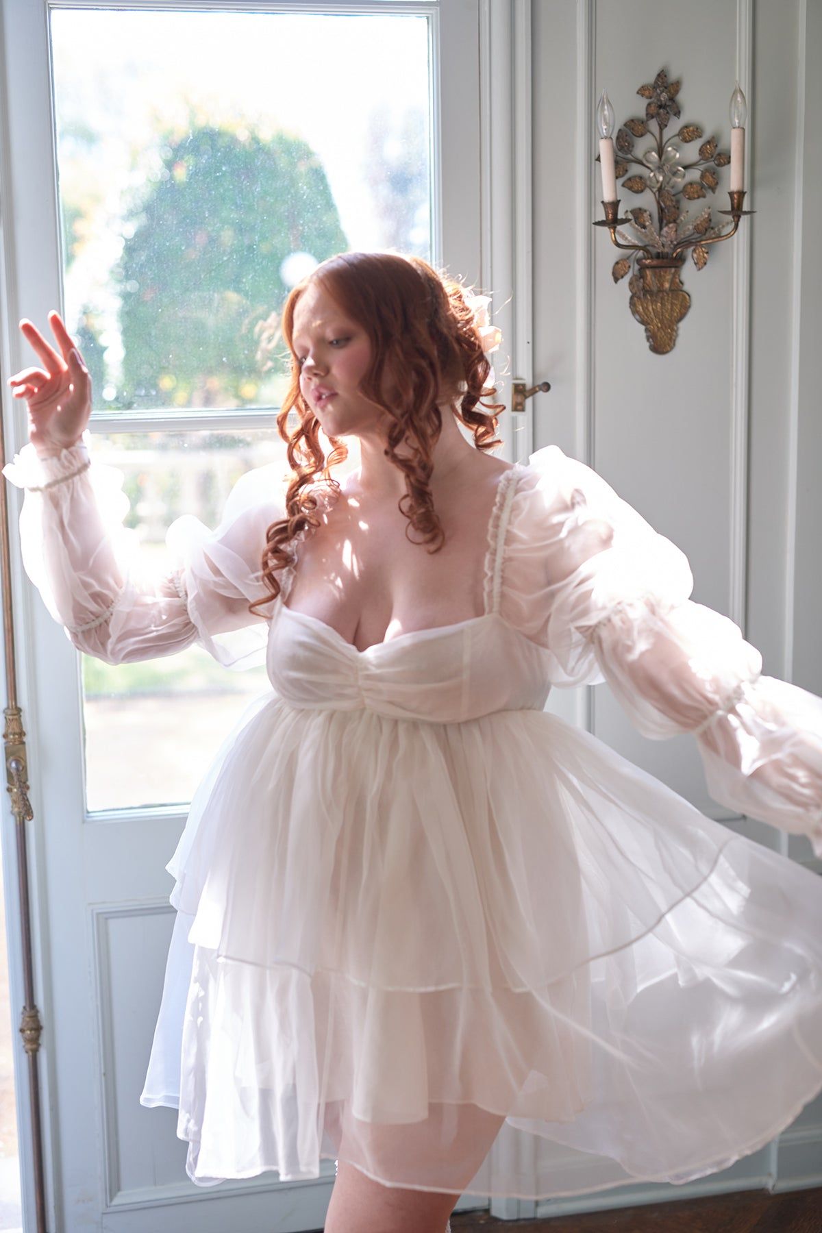 The Silk Gauze Ivory Moonlight Dress sold by Selkie