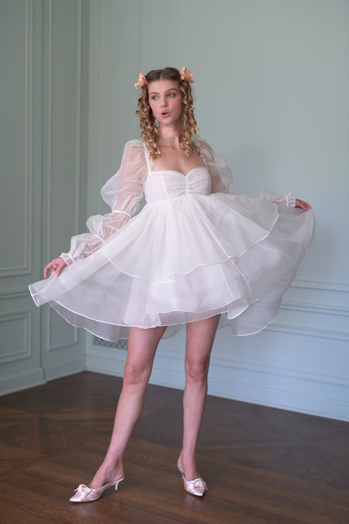 The Silk Gauze Ivory Moonlight Dress sold by Selkie product image thumbnail 4