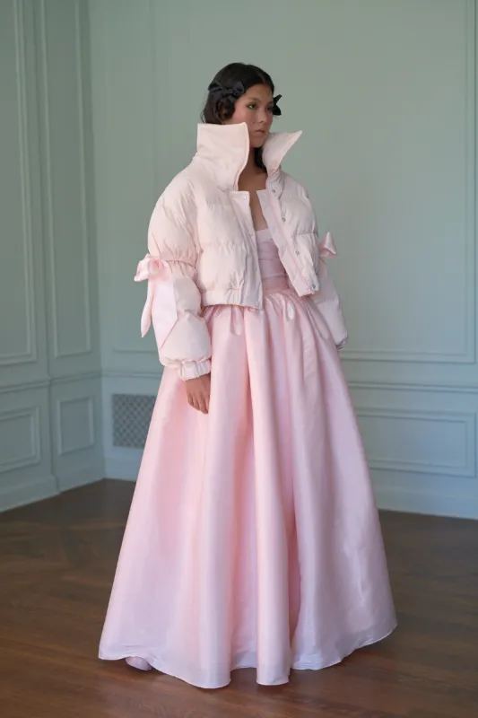 The Castle Pink Marshmallow Puffer sold by Selkie