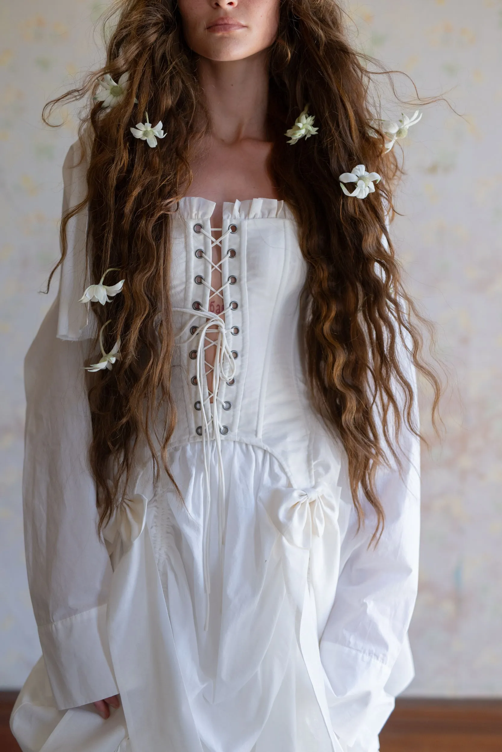 The Ivory A La Mode Corset sold by Selkie product image thumbnail 3