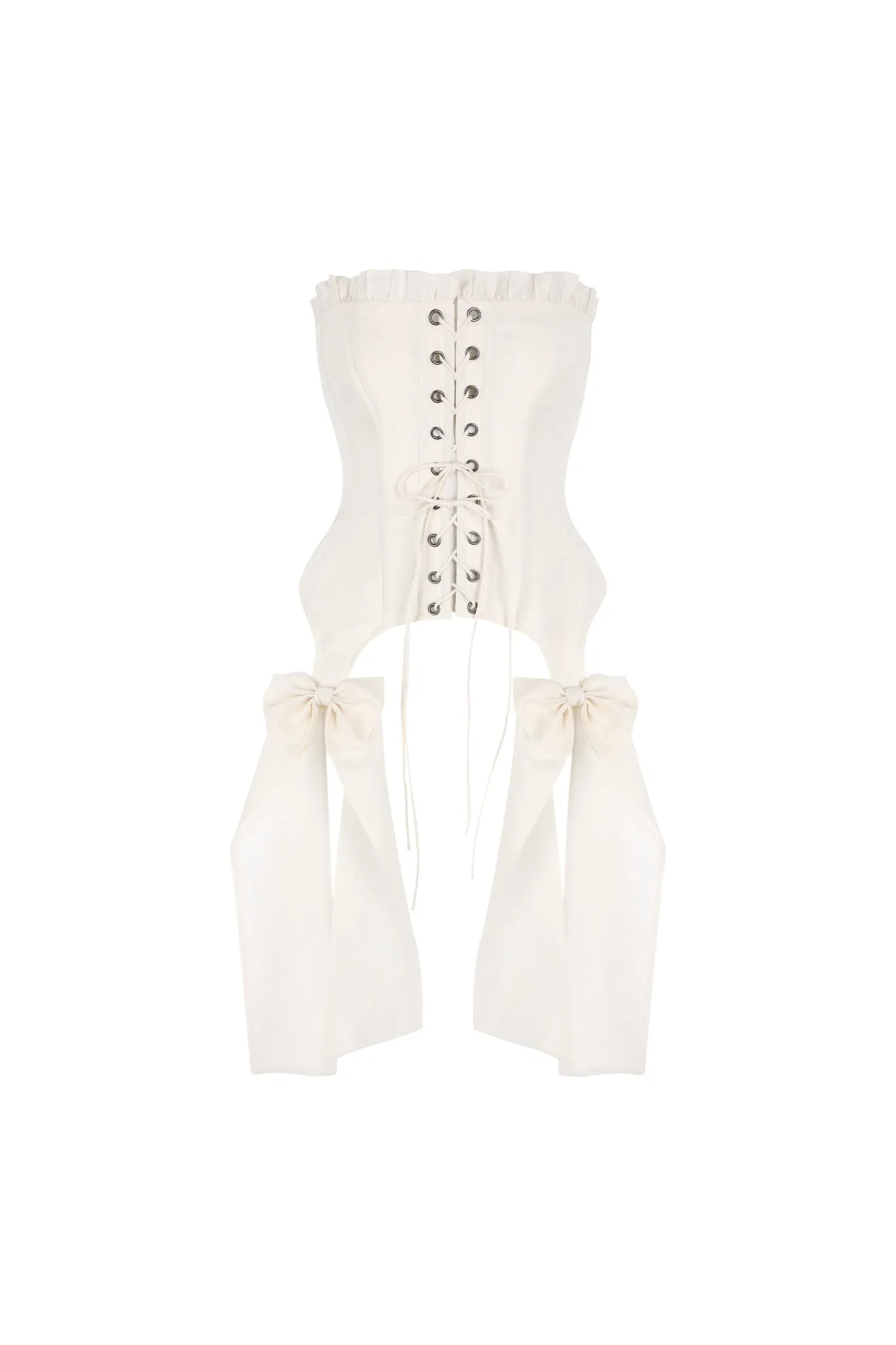 The Ivory A La Mode Corset sold by Selkie product image thumbnail 2