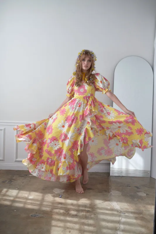 The Goldie Ruffle Gown sold by Selkie