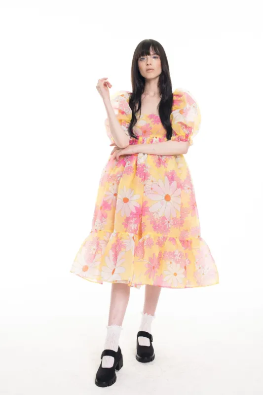 The Goldie French Puff Dress sold by Selkie