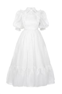 The Ivory Silk Satin French Storybook Dress sold by Selkie