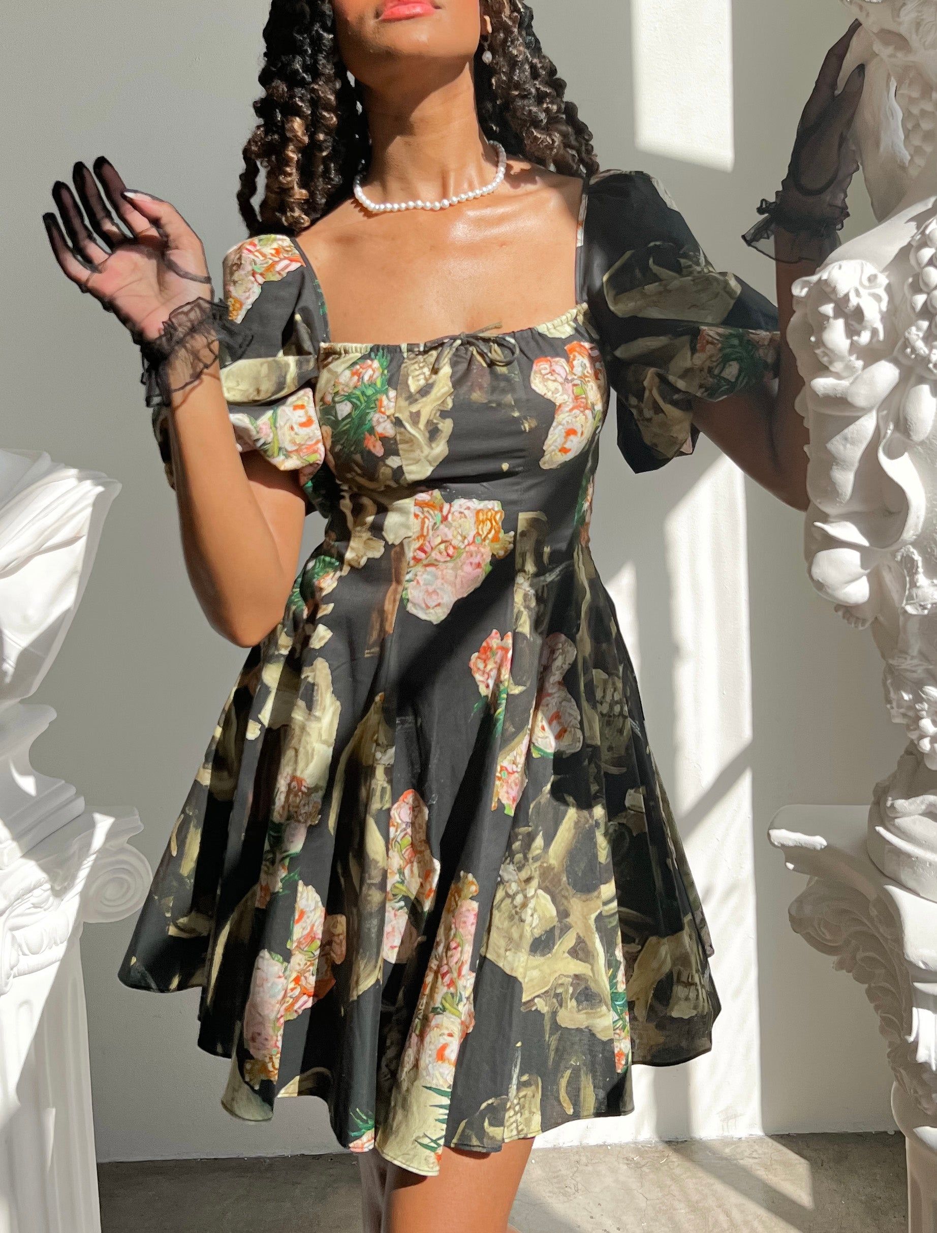 The Skull of a Skeleton Mini Day Dress sold by Selkie product image thumbnail 15