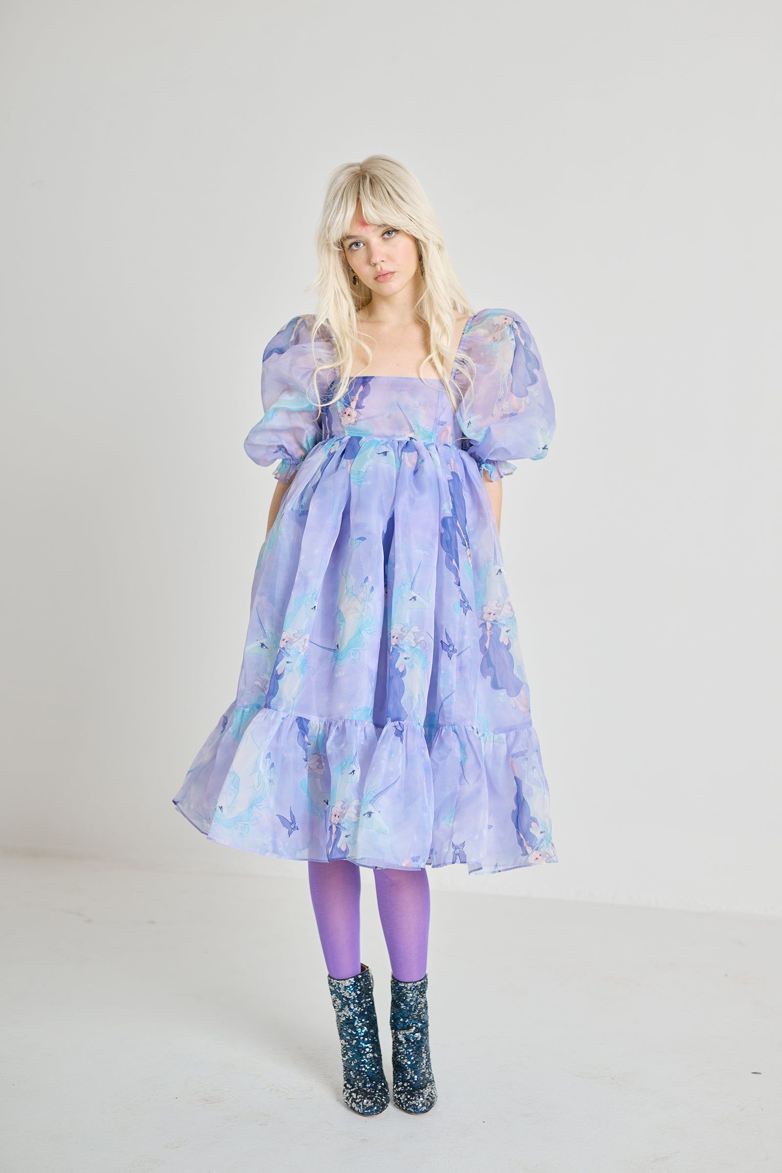 The Last Unicorn Amalthea French Puff Dress sold by Selkie product image thumbnail 4
