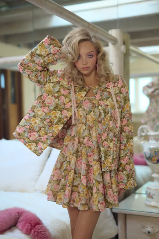 Jardin De Fleurs House Coat sold by Selkie