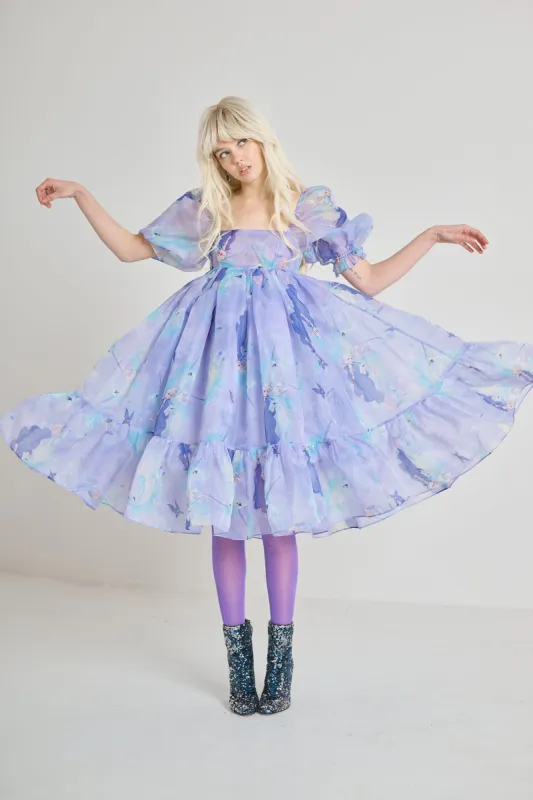 The Last Unicorn Amalthea French Puff Dress sold by Selkie