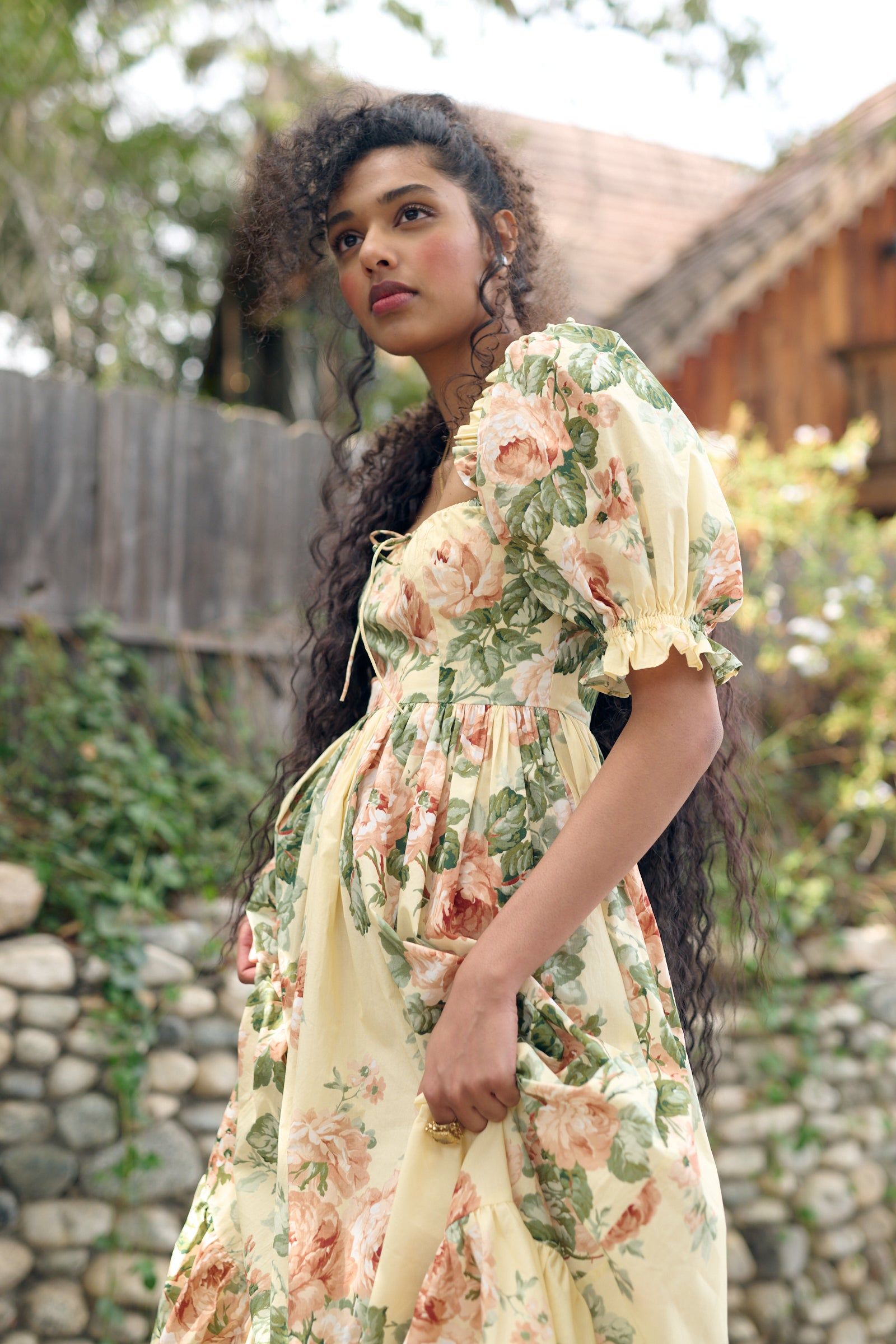 The Butter Rose Terrace Gown sold by Selkie product image thumbnail 5