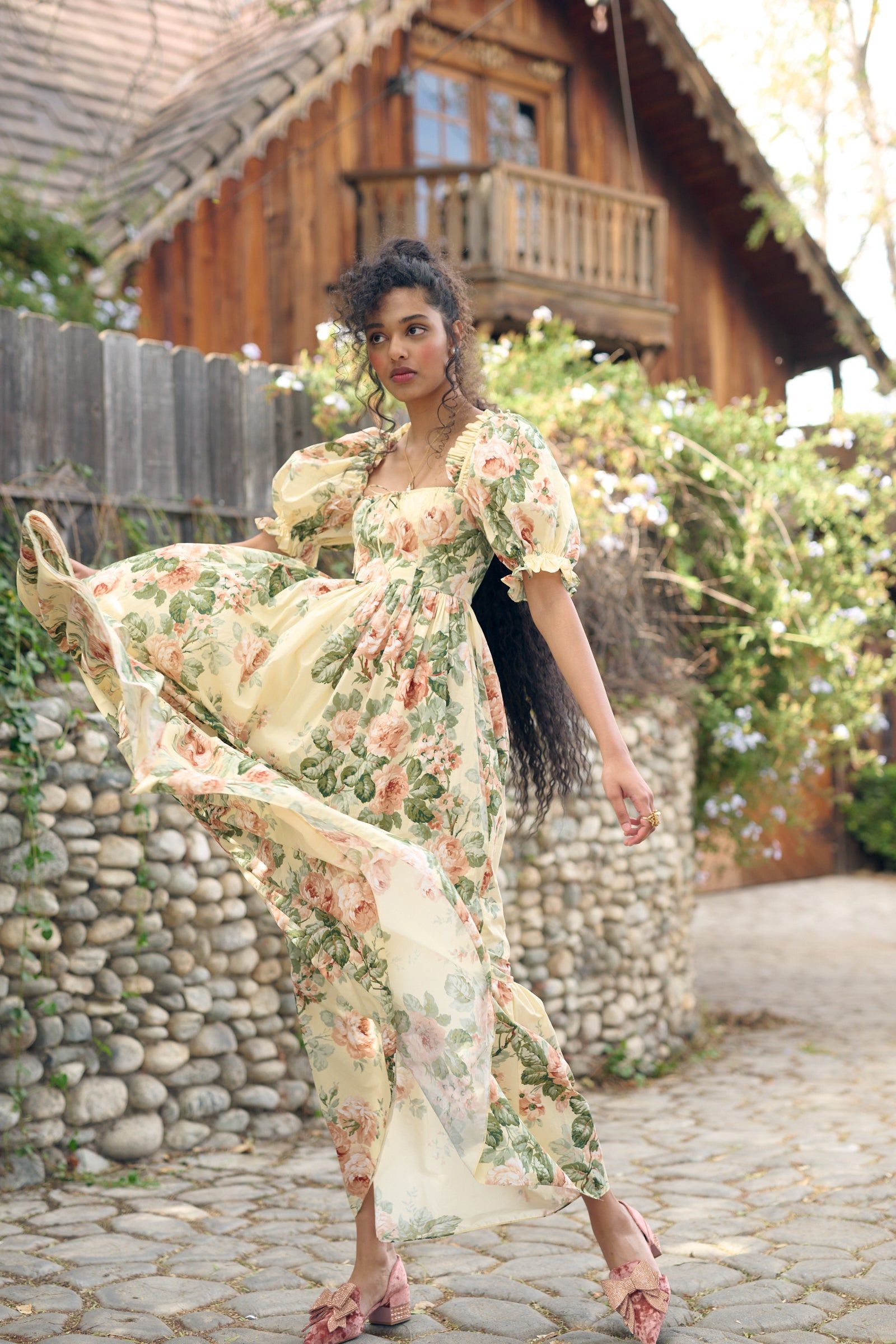 The Butter Rose Terrace Gown sold by Selkie product image thumbnail 3