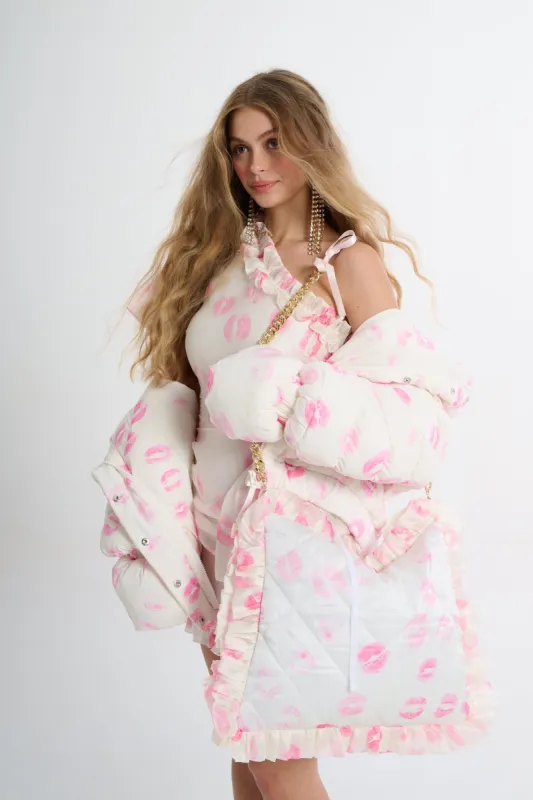 Kiss on the Lips Pillow Purse sold by Selkie