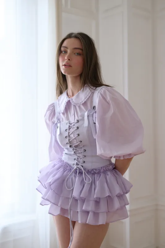 The Thunder Cloud Ribbon Corset sold by Selkie