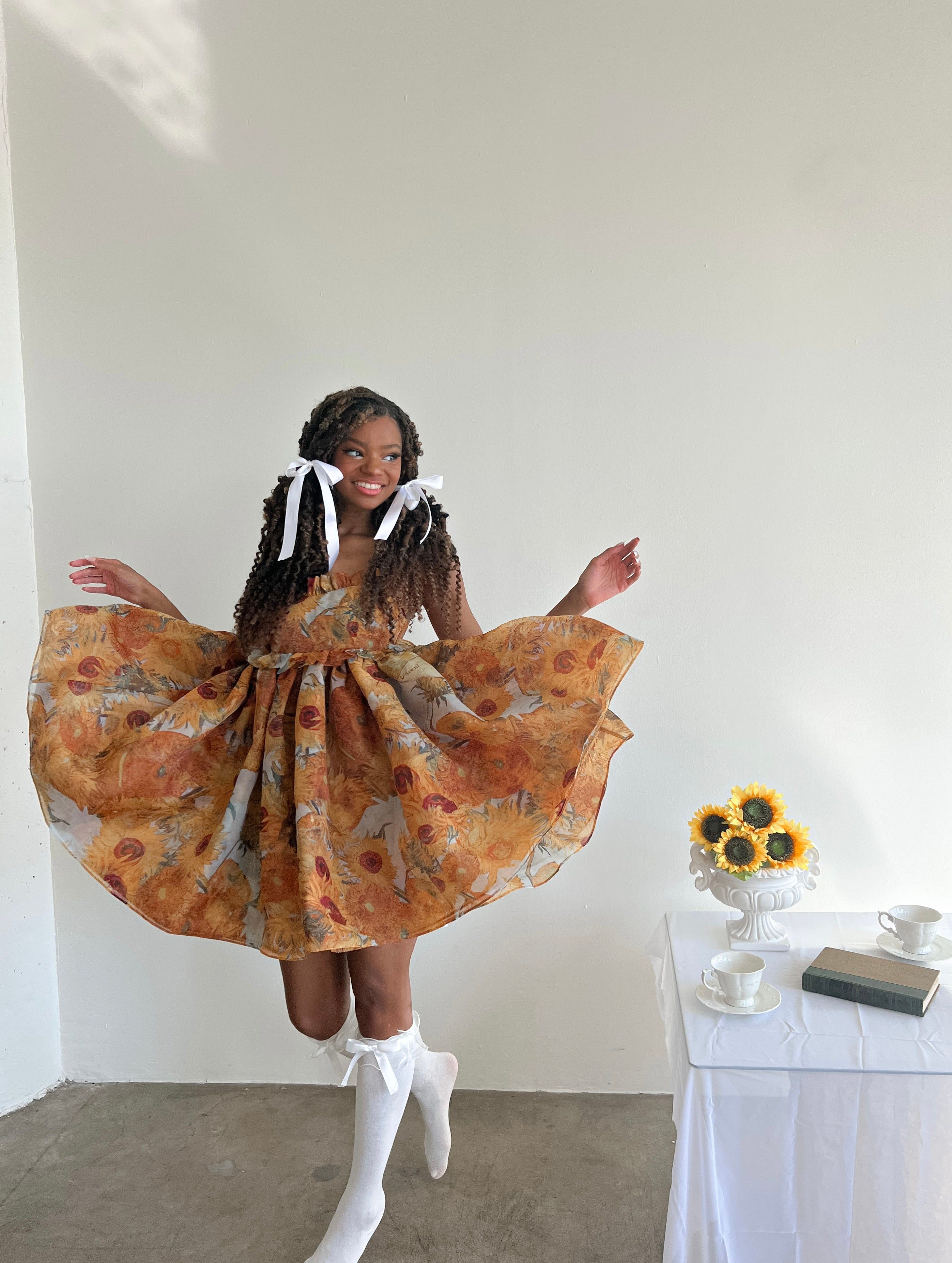 The Sunflowers Rosebud Dress sold by Selkie product image thumbnail 2