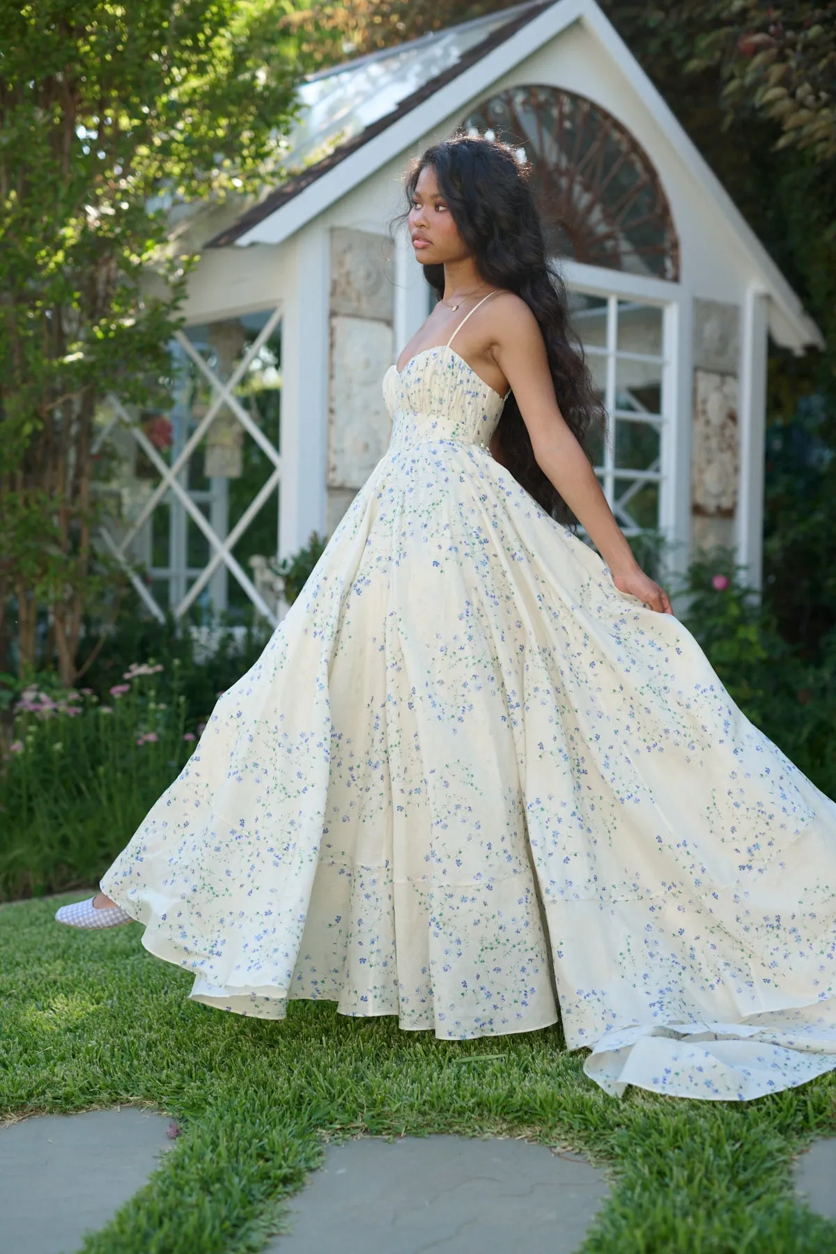 The Blue Vine Roman Holiday Gown sold by Selkie product image thumbnail 5