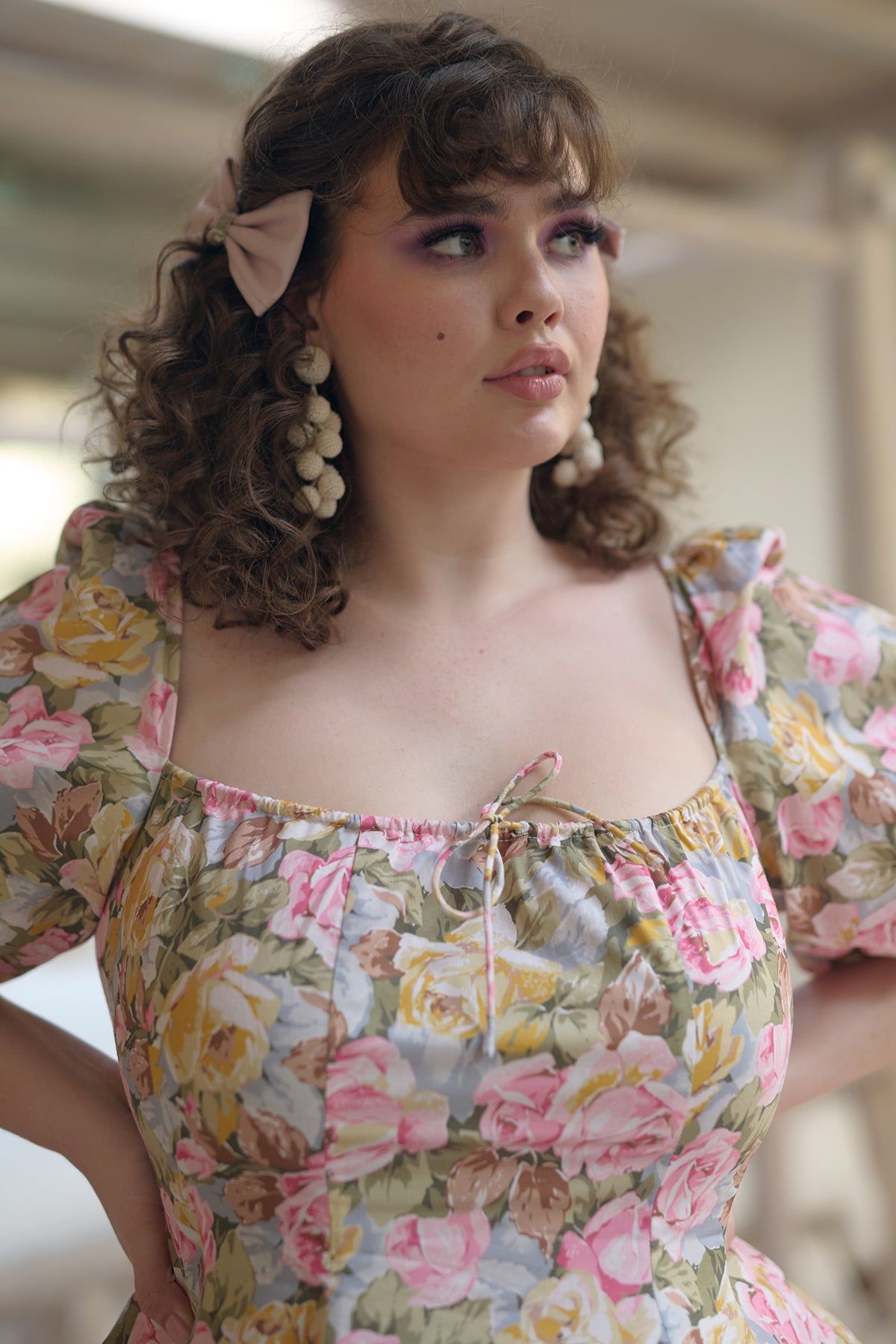 Jardin De Fleurs Day Dress sold by Selkie product image thumbnail 5