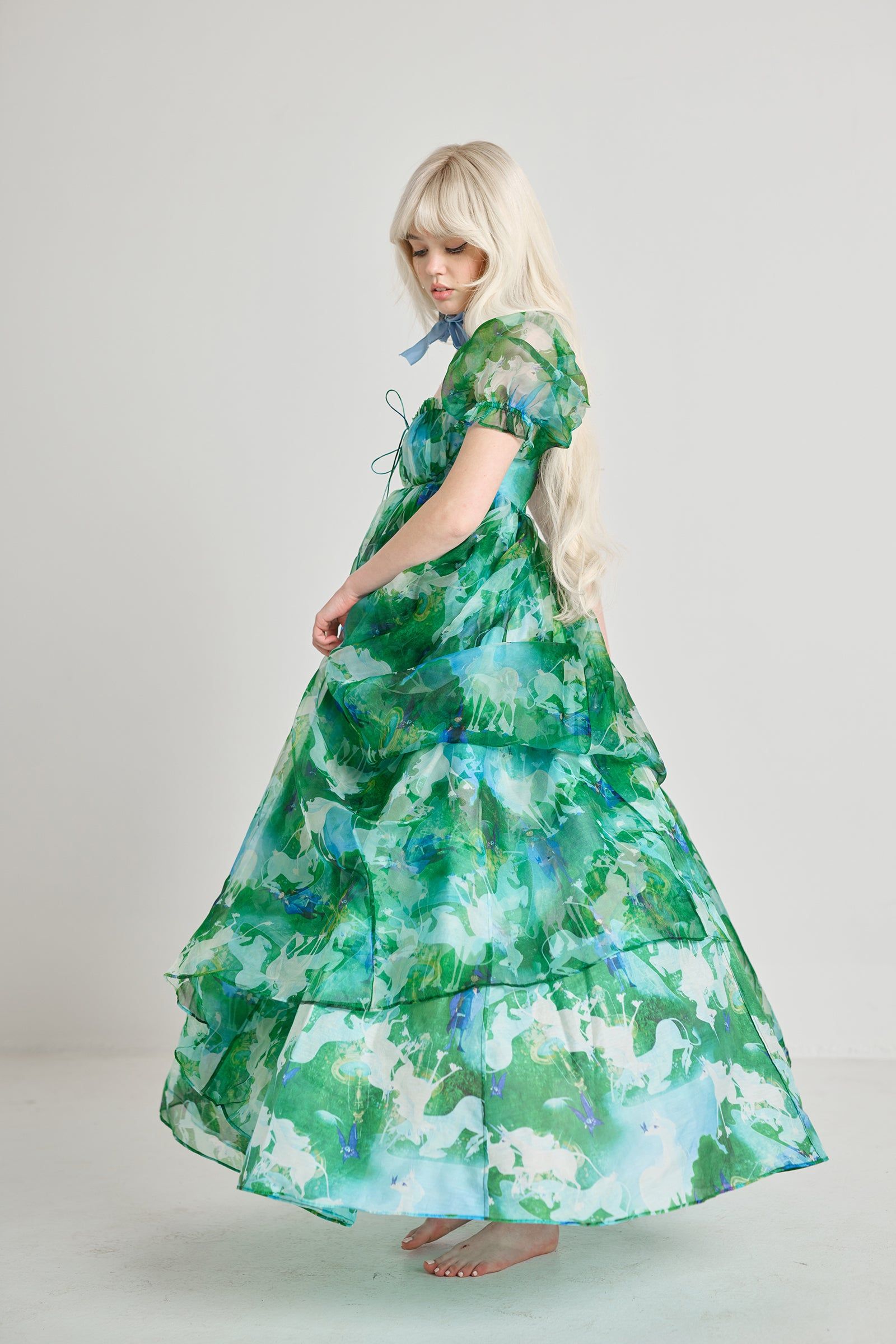 The Last Unicorn Woods Silk Gauze Seashell Gown sold by Selkie product image thumbnail 5