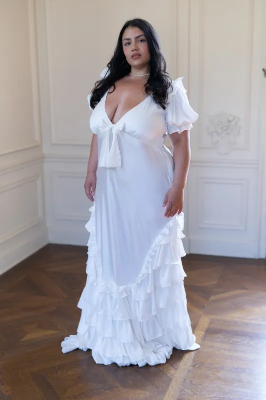 The Ivory Silk Gatsby Slip sold by Selkie