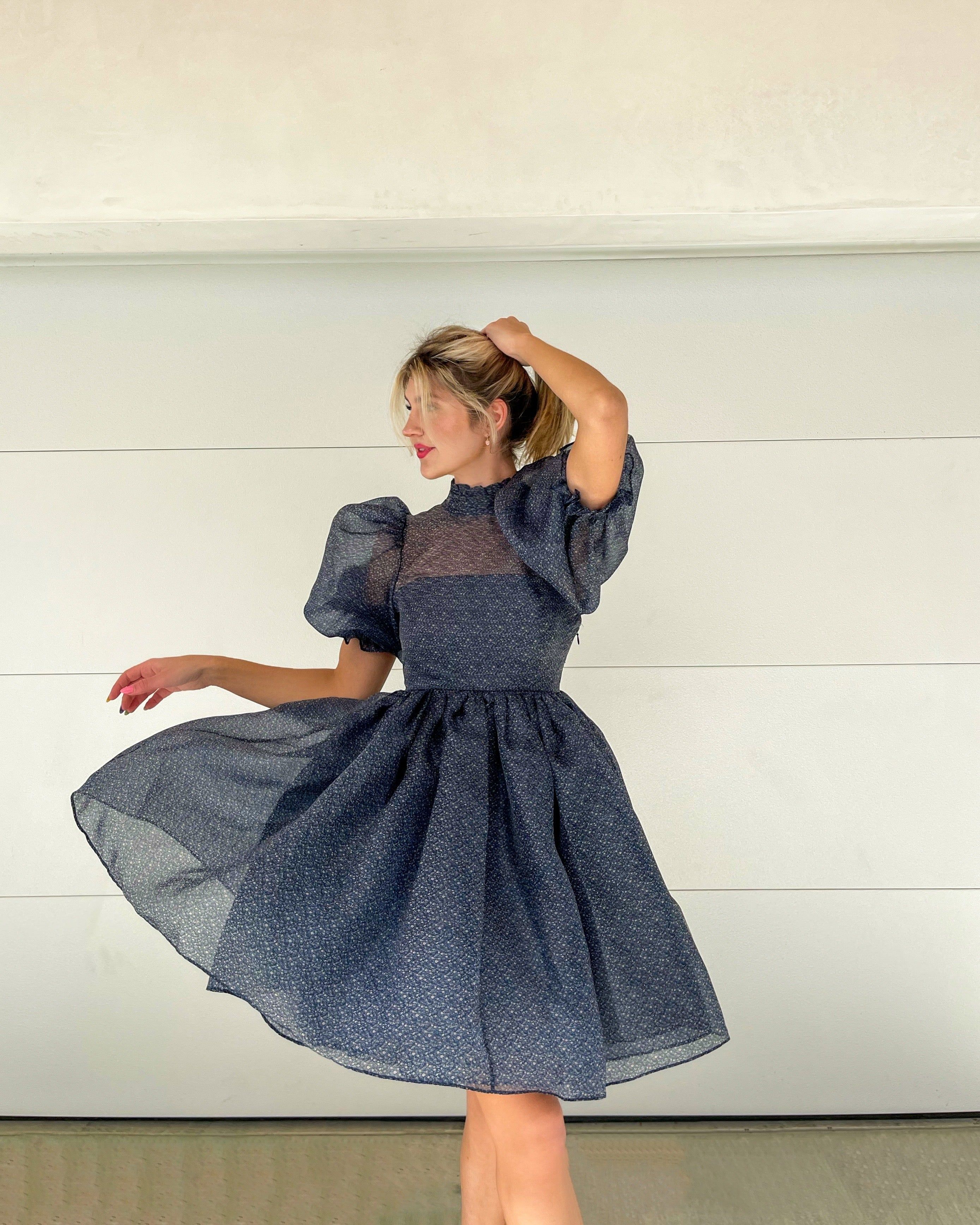 The Monte Marte Royal Puff Dress sold by Selkie