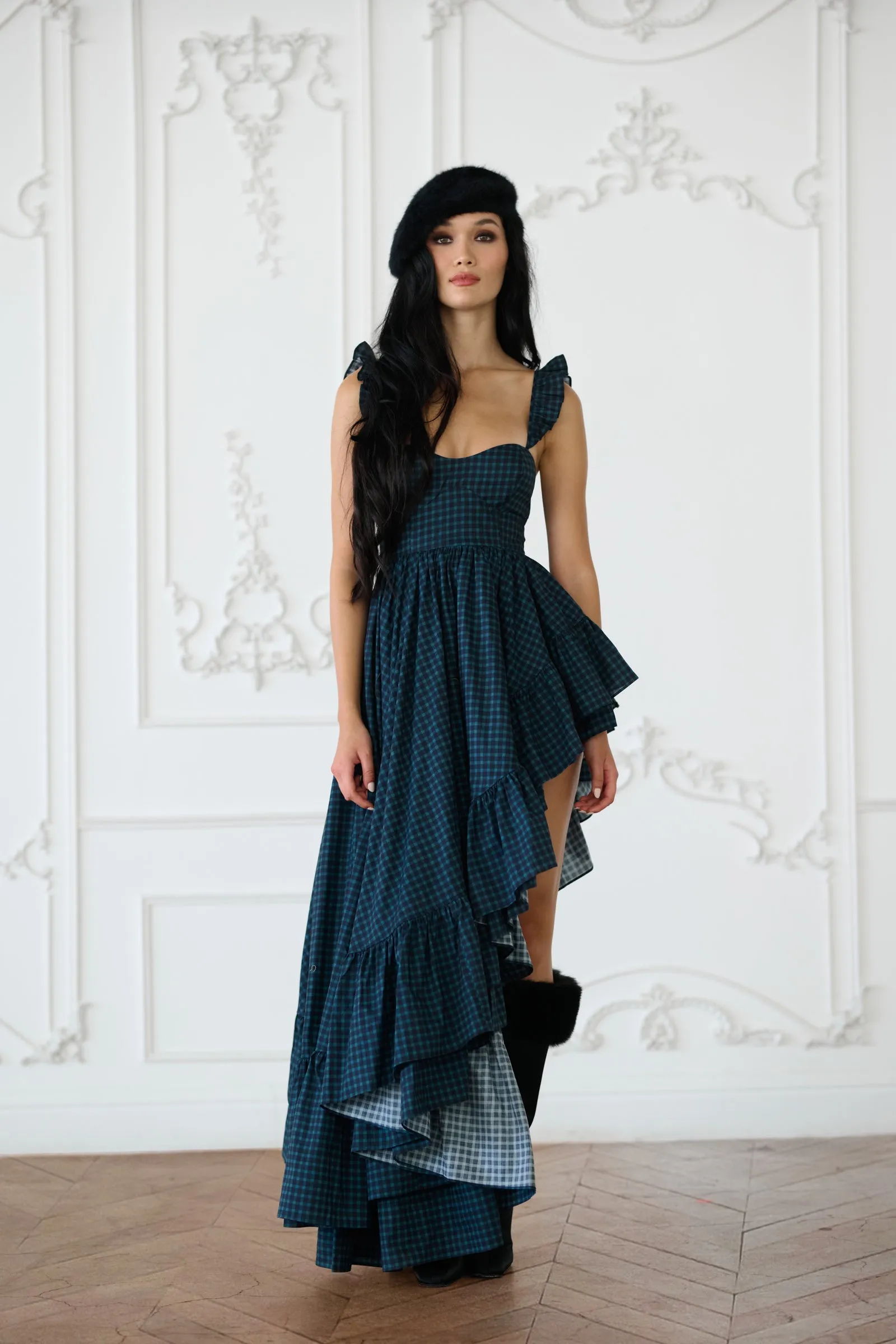 Legs For Days Farmhouse Tartan Dress sold by Selkie product image thumbnail 5