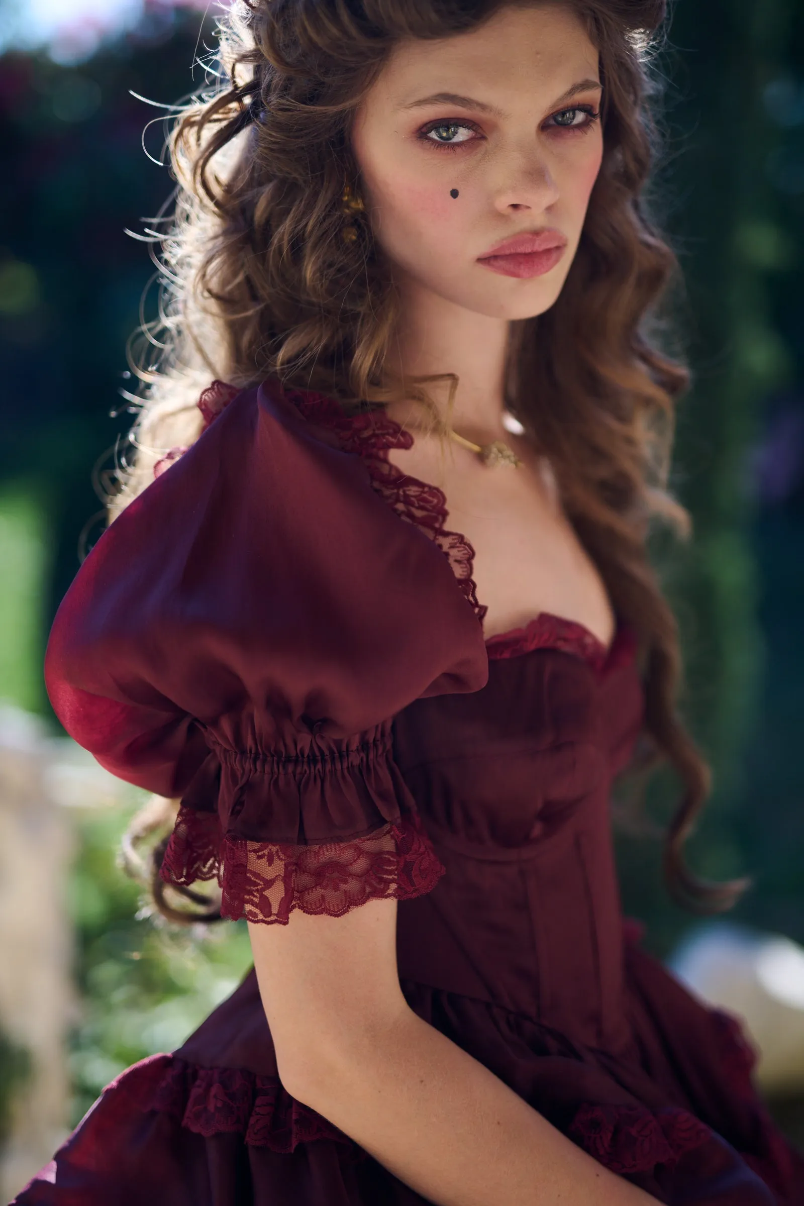 The Bordeaux Cecile Dress sold by Selkie product image thumbnail 5