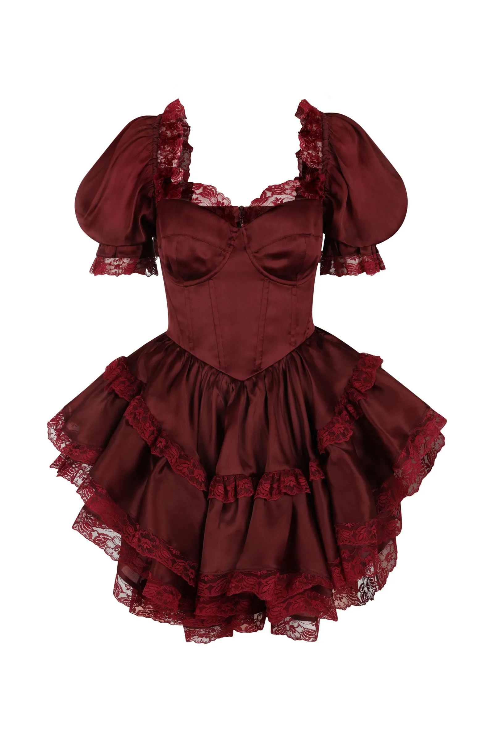 The Bordeaux Cecile Dress sold by Selkie product image thumbnail 2