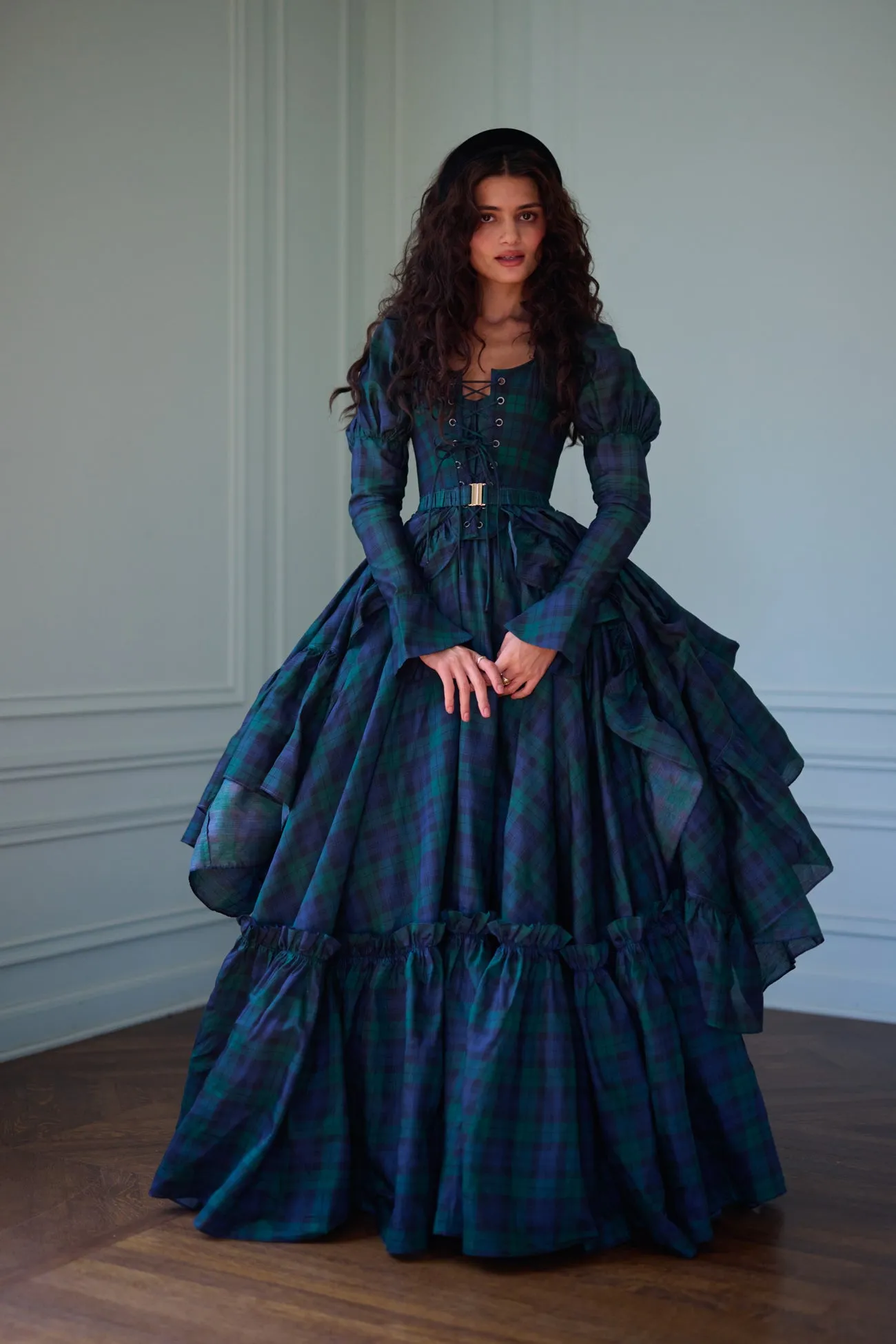 The Scotland Plaid Duchess Corset sold by Selkie product image thumbnail 4