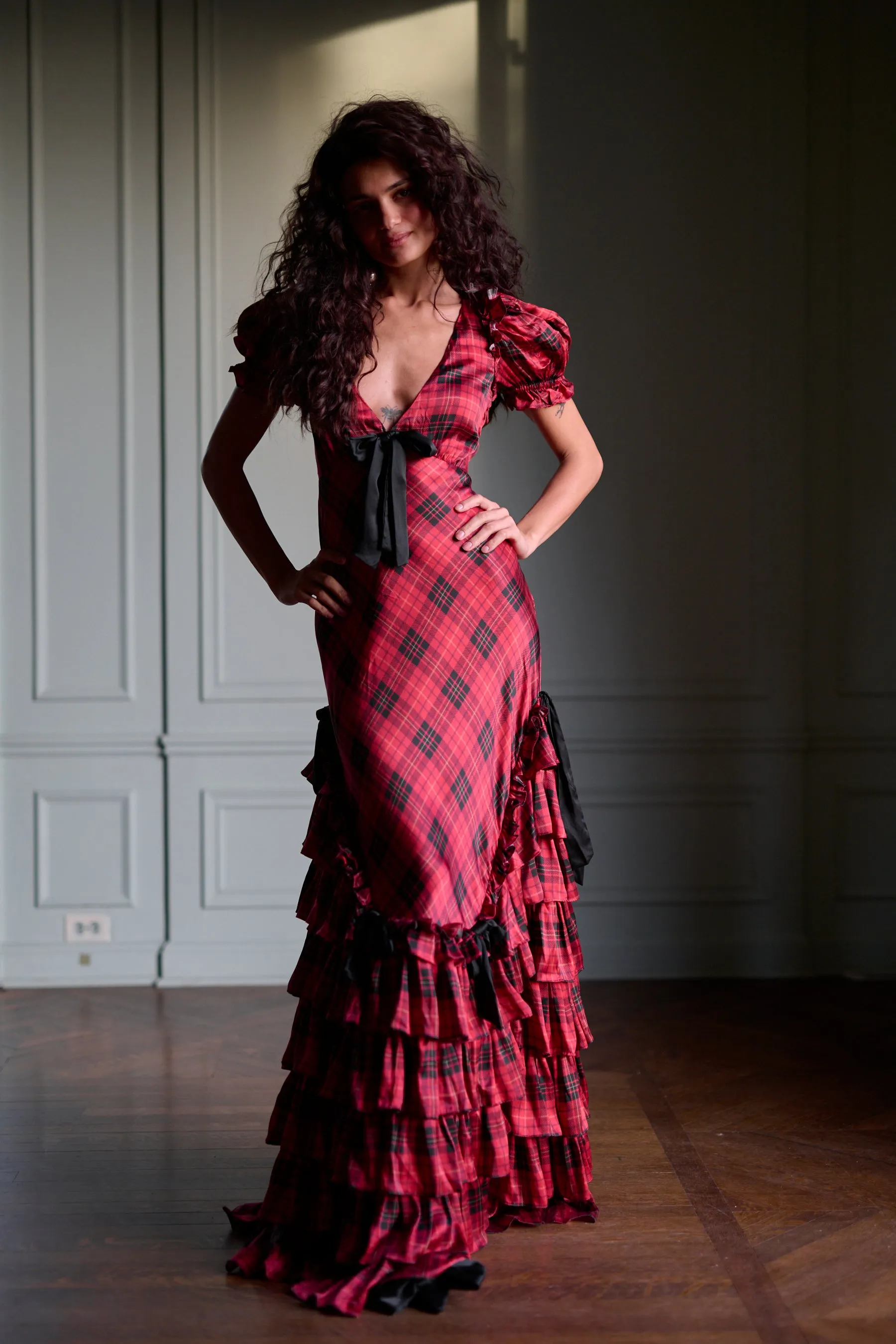 The Royal Tartan Gatsby Slip sold by Selkie product image thumbnail 4