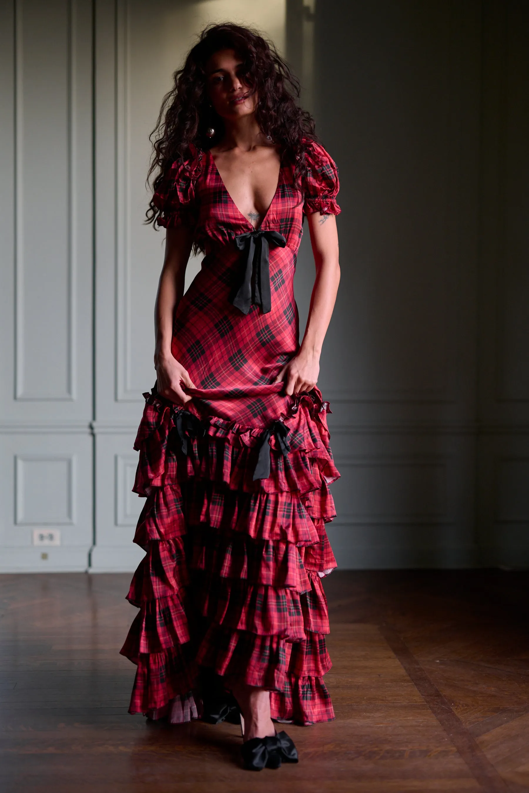The Royal Tartan Gatsby Slip sold by Selkie product image thumbnail 5