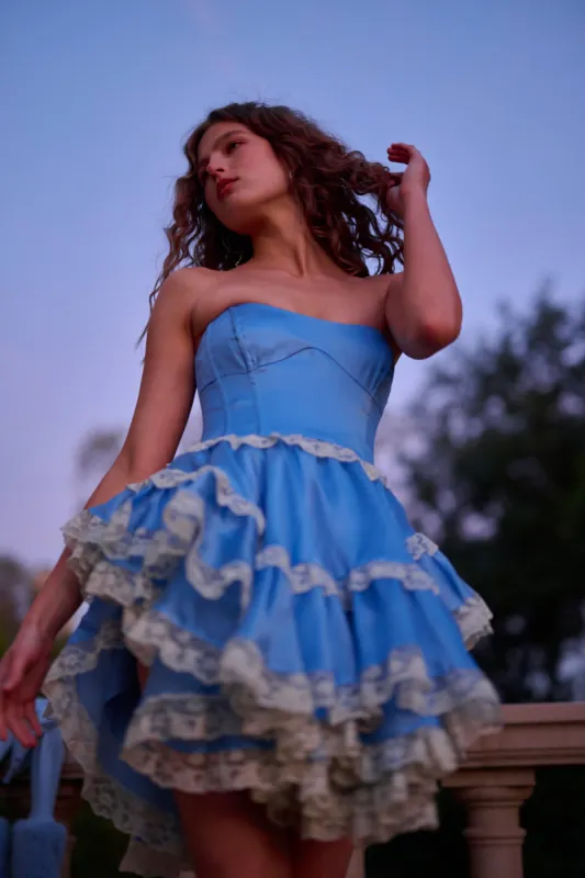 The Robin's Egg Center Stage Dress sold by Selkie