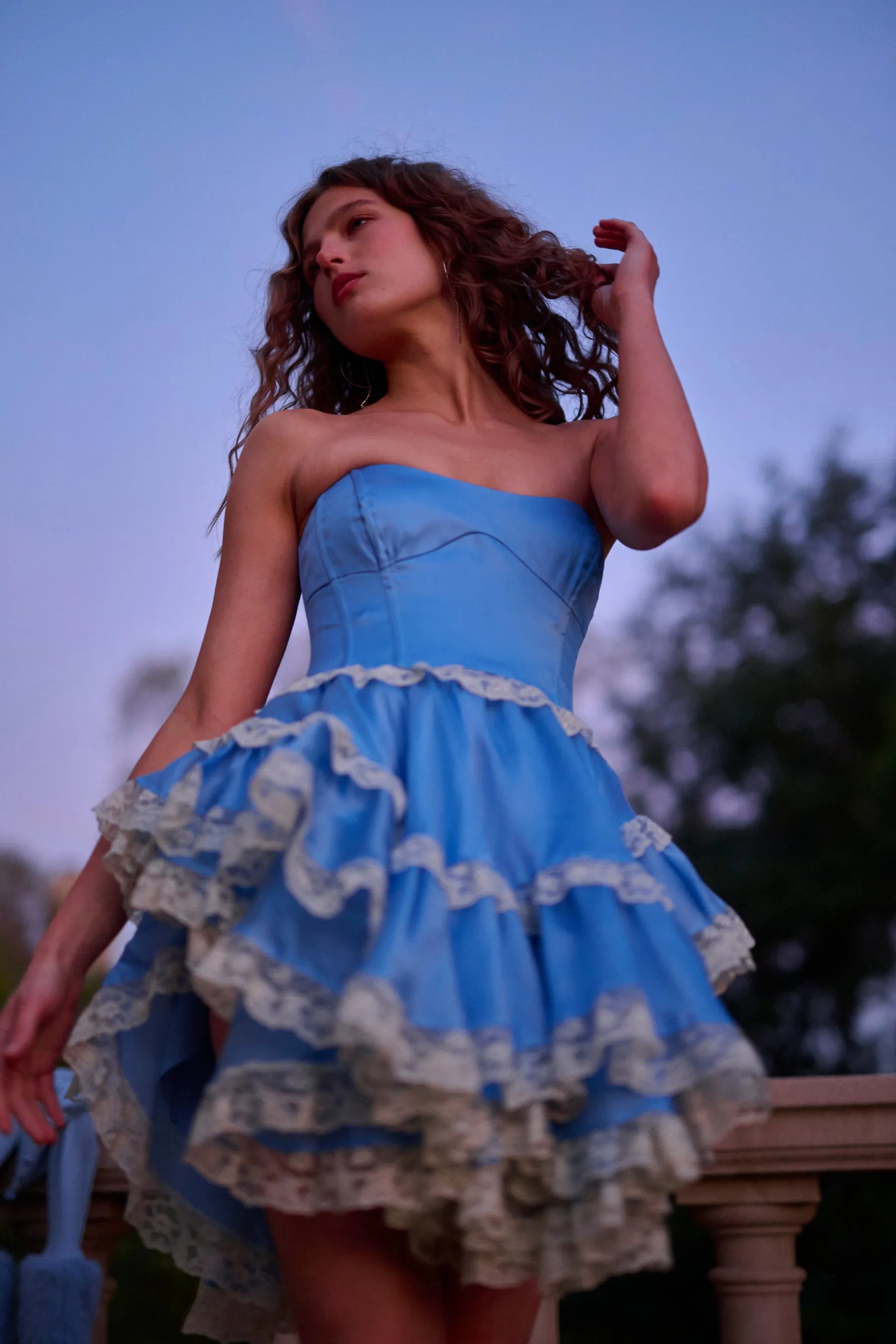 The Robin's Egg Center Stage Dress sold by Selkie