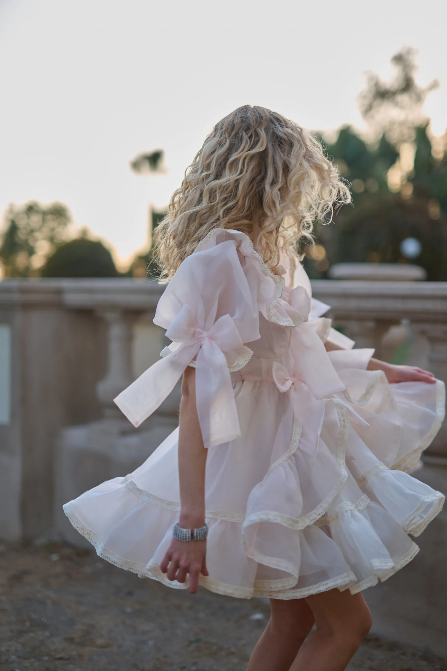 The Peach Skin Mini Carriage Dress sold by Selkie